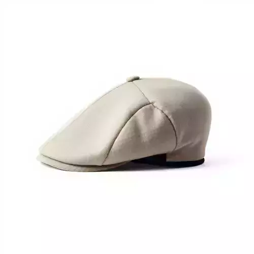 Flat Cap D Model Pack  High Detail Fabric Design