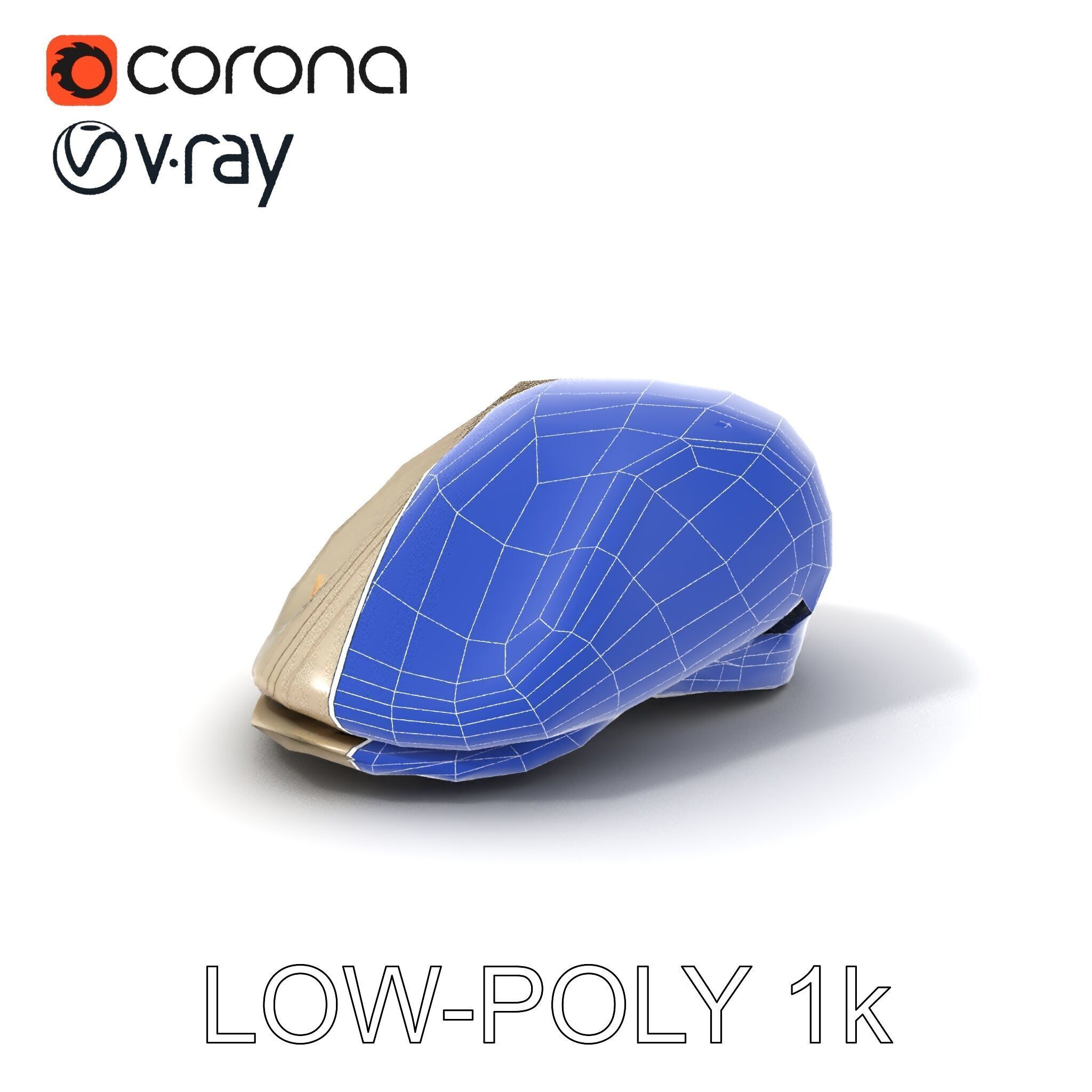 Flat Cap D Model Pack  High Detail Fabric Design Low-poly 3D model_33