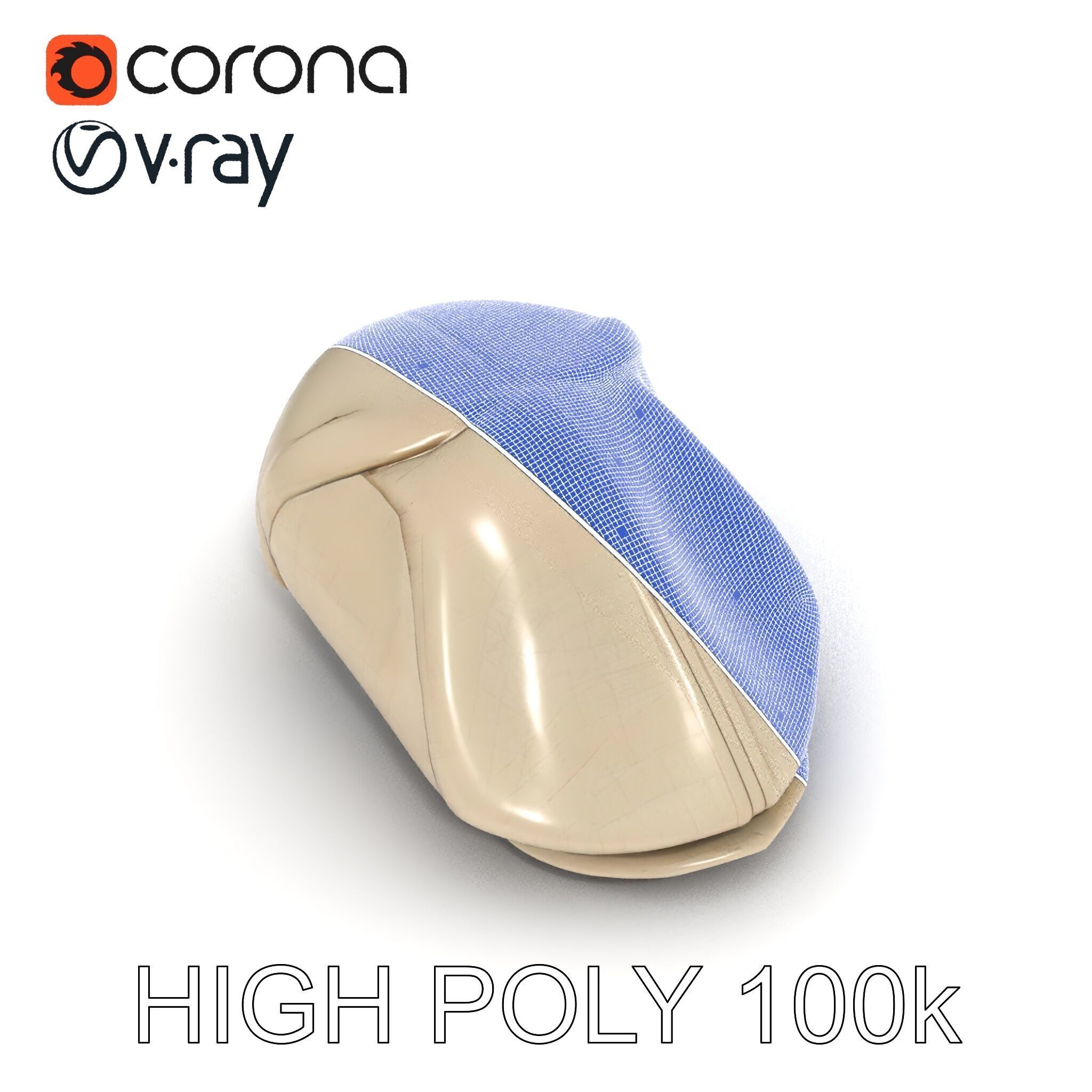 Flat Cap D Model Pack  High Detail Fabric Design Low-poly 3D model_31