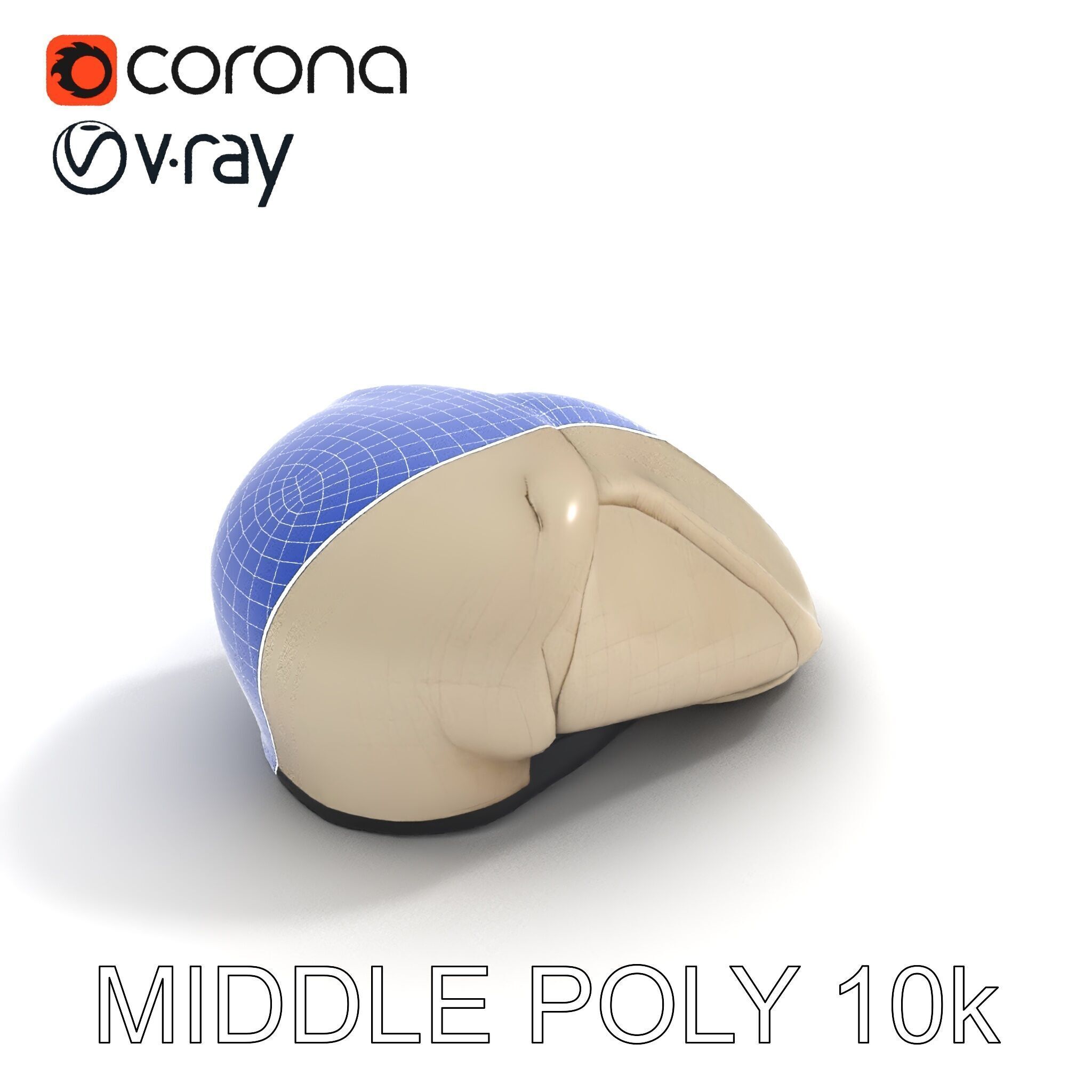 Flat Cap D Model Pack  High Detail Fabric Design Low-poly 3D model_15