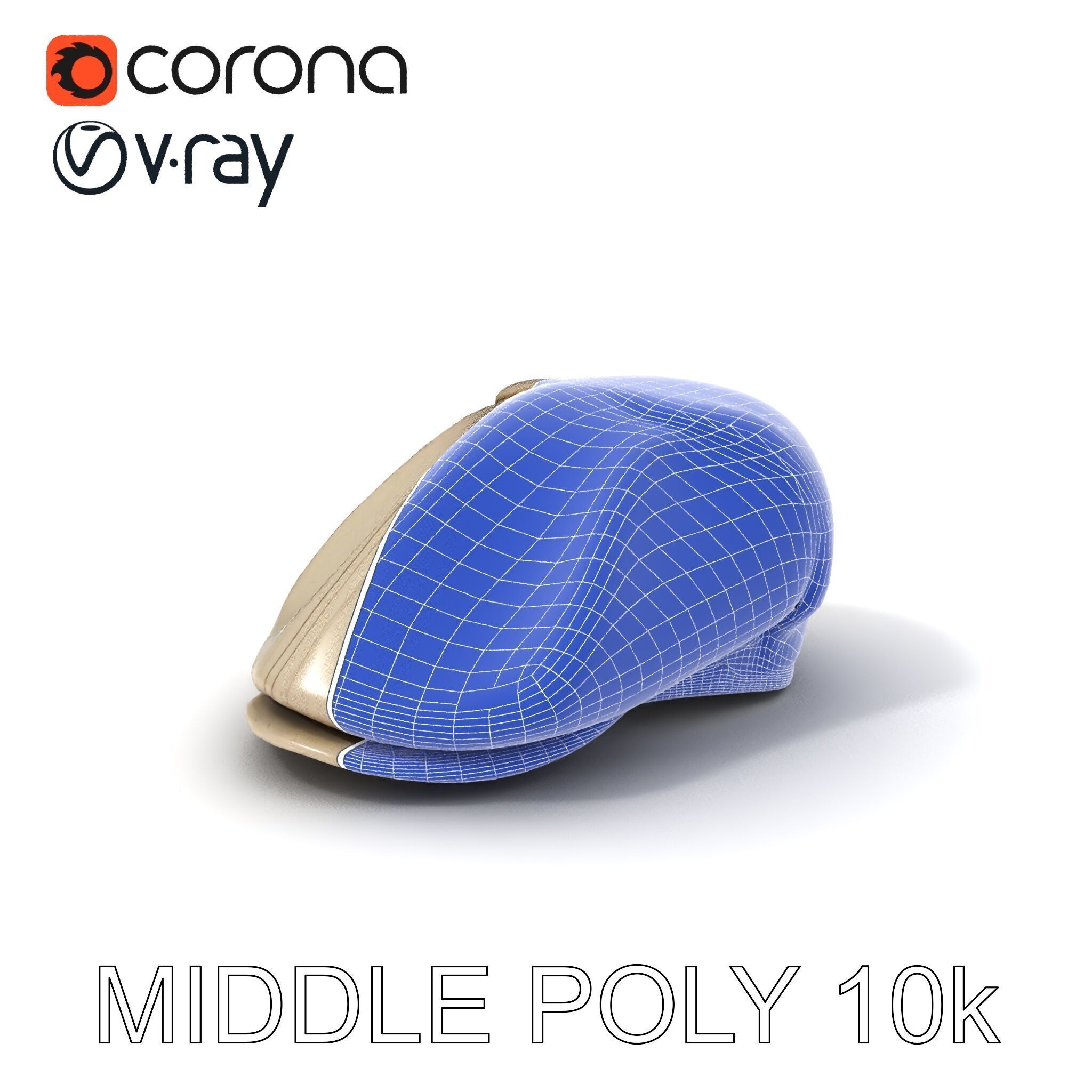 Flat Cap D Model Pack  High Detail Fabric Design Low-poly 3D model_32