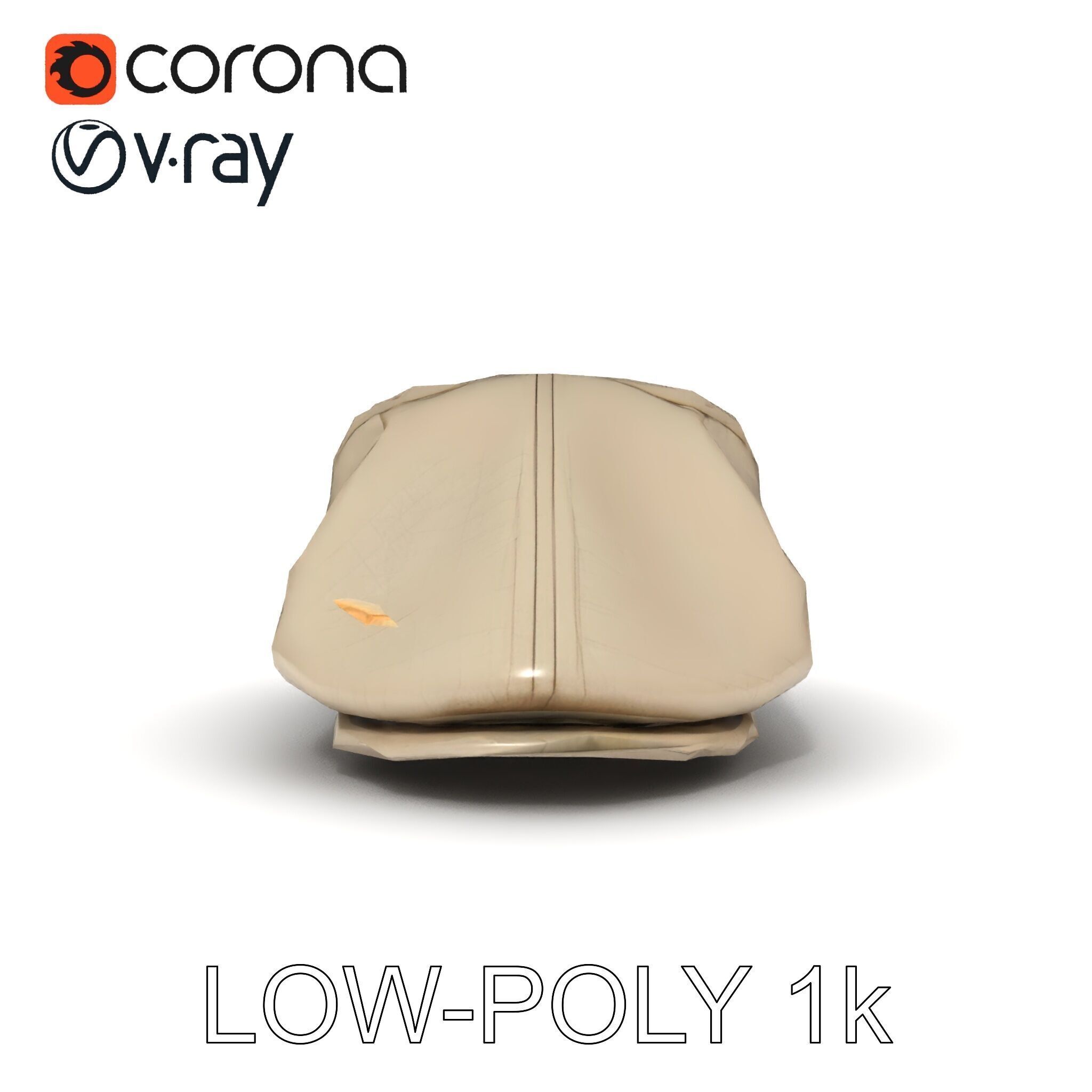 Flat Cap D Model Pack  High Detail Fabric Design Low-poly 3D model_19