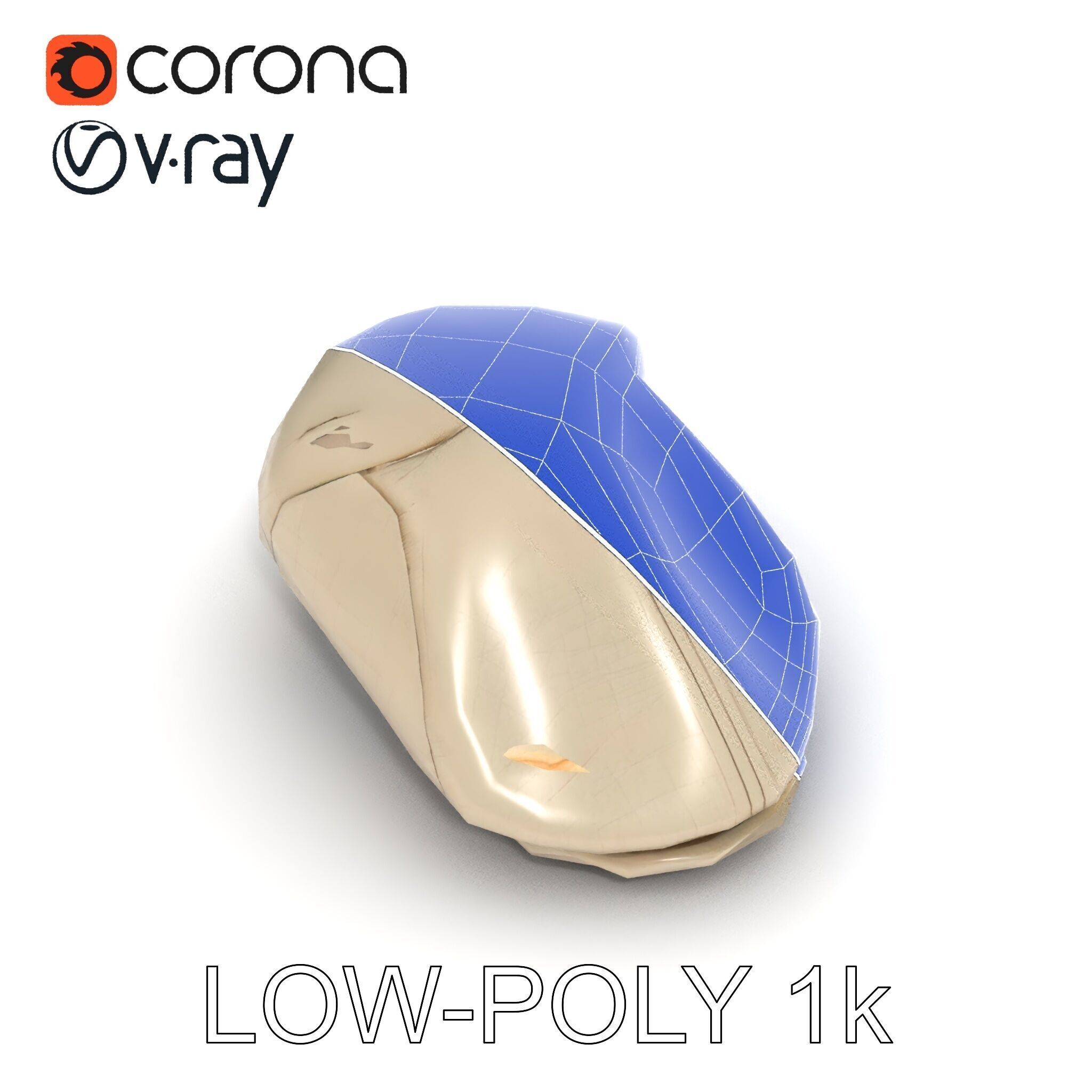 Flat Cap D Model Pack  High Detail Fabric Design Low-poly 3D model_7