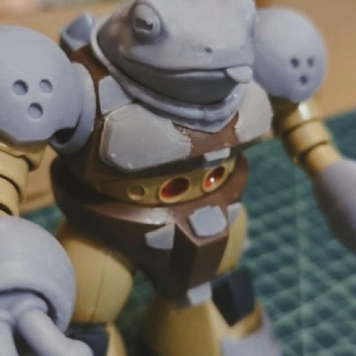 Free frog head model Free 3D print model_4