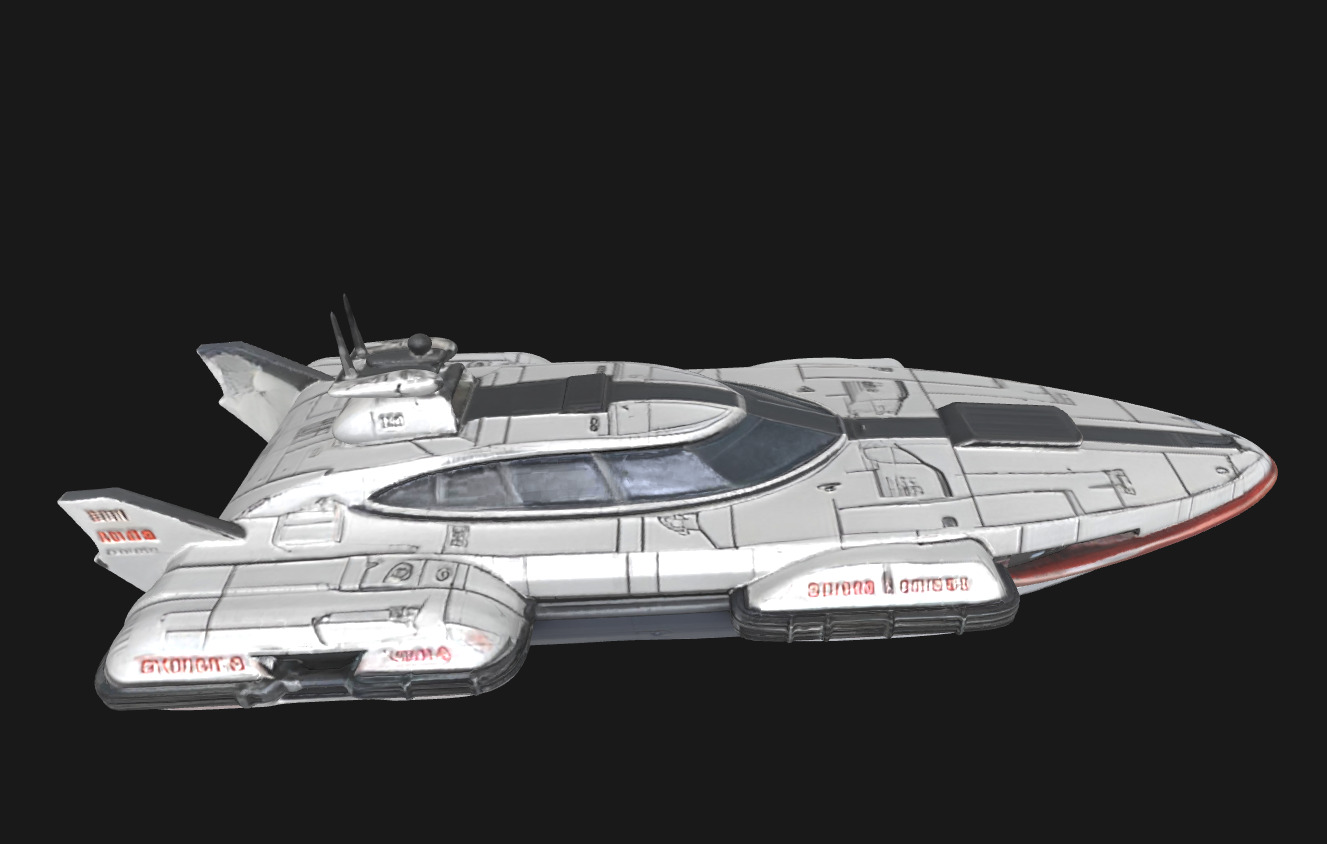 Nebula Voyager Futuristic SciFi Speedboat 3D Model Low-poly 3D model_40