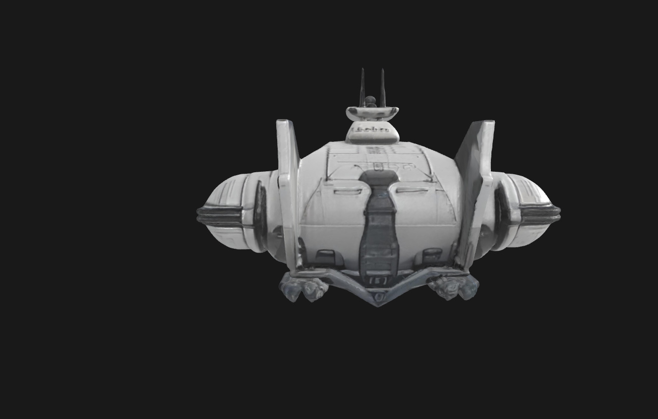 Nebula Voyager Futuristic SciFi Speedboat 3D Model Low-poly 3D model_26
