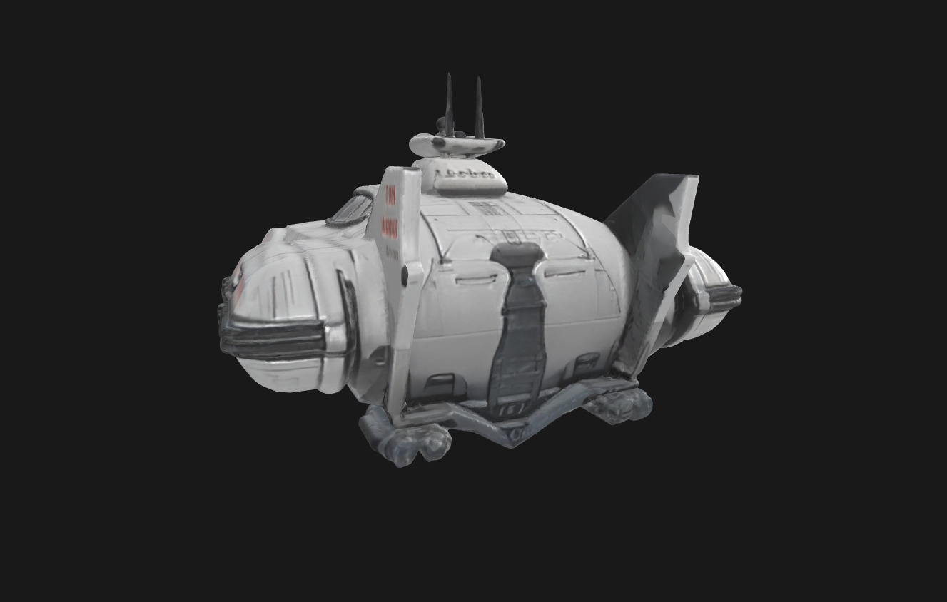 Nebula Voyager Futuristic SciFi Speedboat 3D Model Low-poly 3D model_50