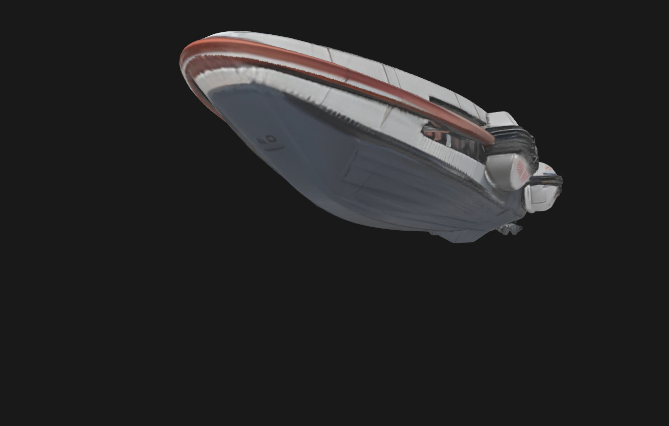 Nebula Voyager Futuristic SciFi Speedboat 3D Model Low-poly 3D model_51