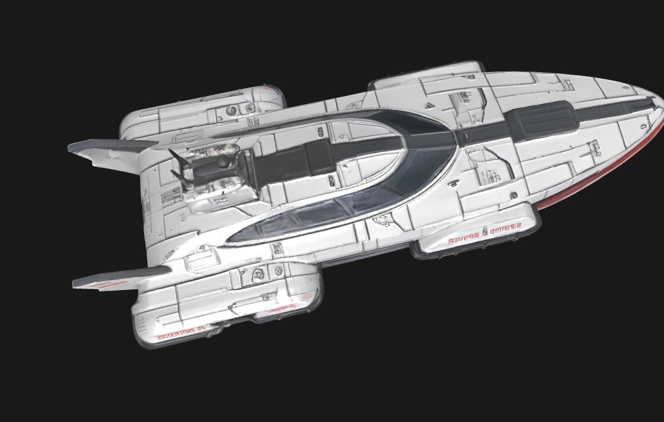 Nebula Voyager Futuristic SciFi Speedboat 3D Model Low-poly 3D model_43