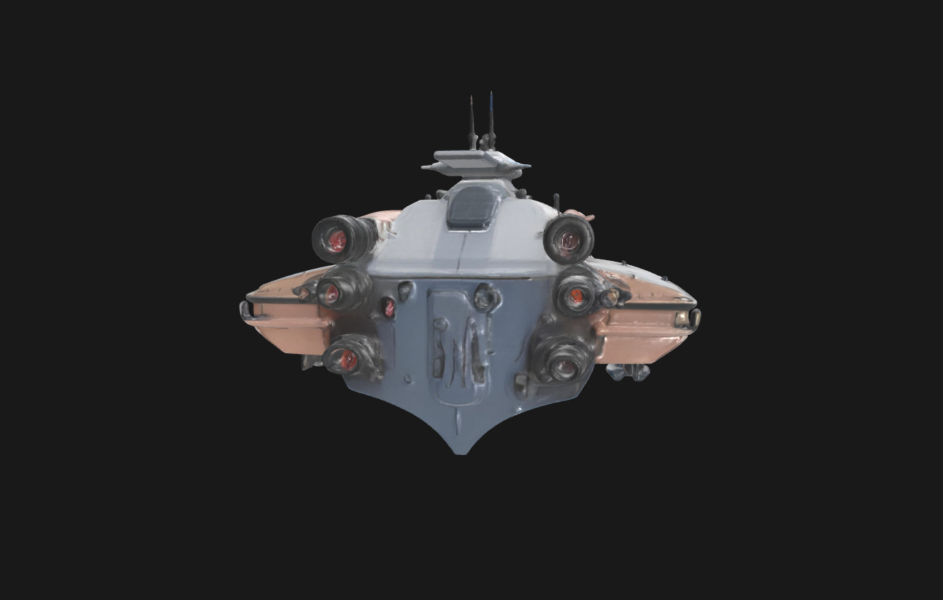 Speedy Nebula Futuristic SciFi Speedboat 3D Model Low-poly 3D model_21