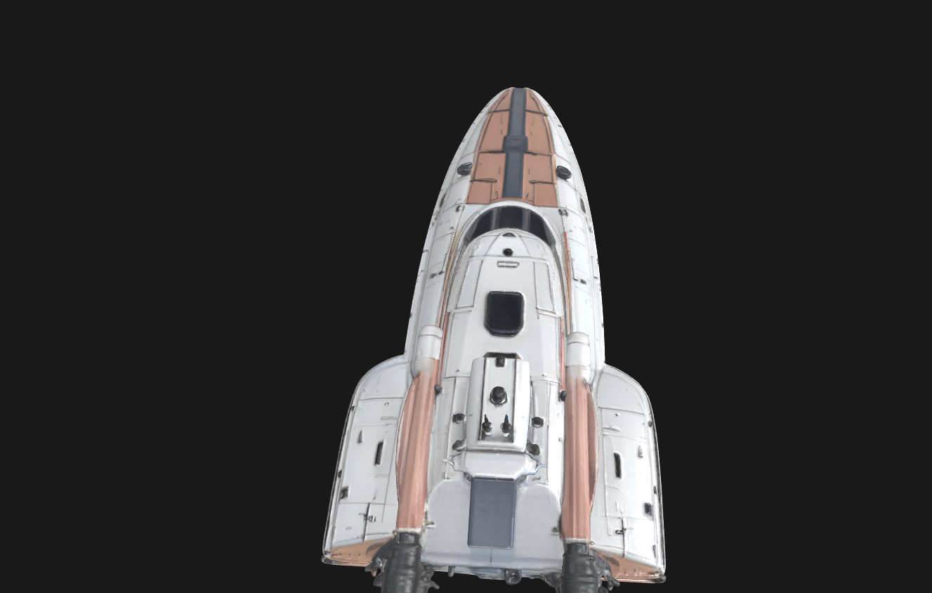 Speedy Nebula Futuristic SciFi Speedboat 3D Model Low-poly 3D model_51
