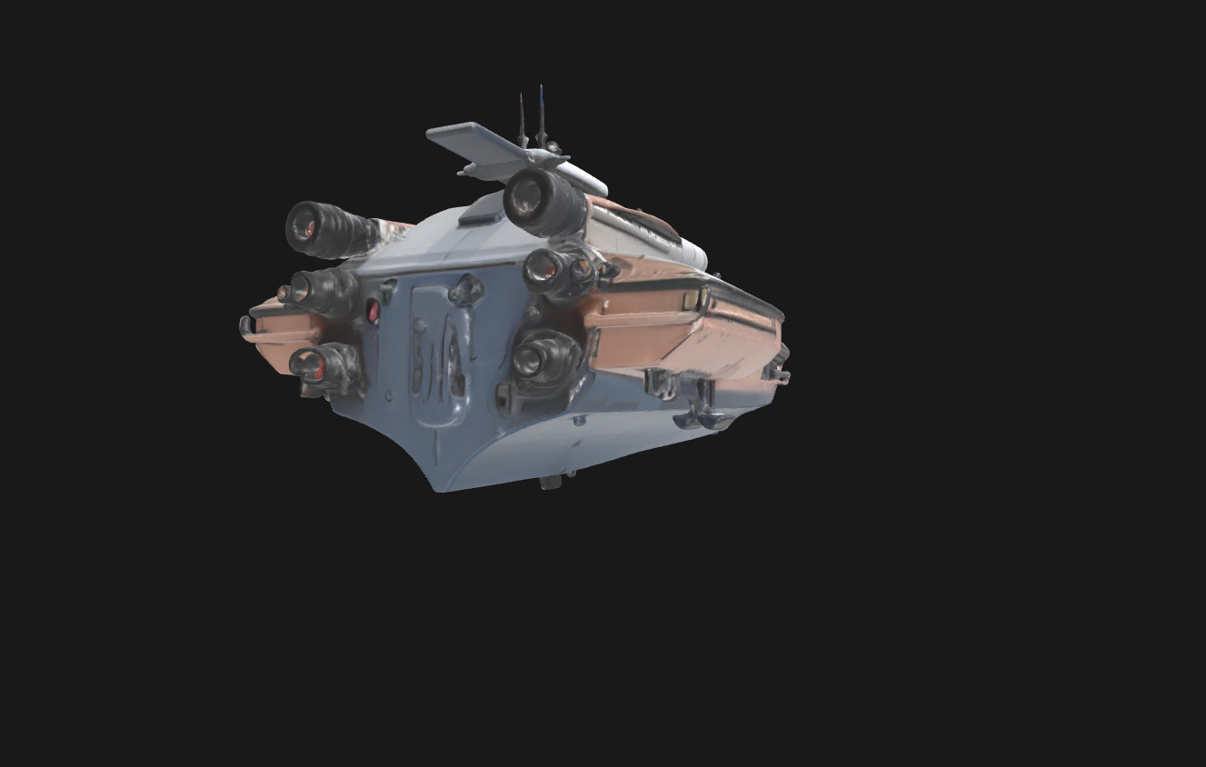 Speedy Nebula Futuristic SciFi Speedboat 3D Model Low-poly 3D model_50