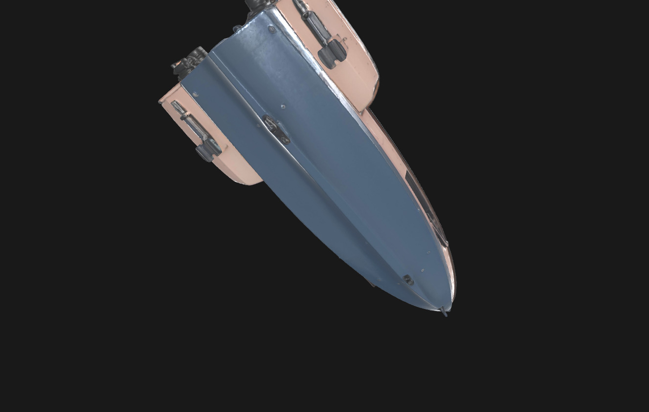 Speedy Nebula Futuristic SciFi Speedboat 3D Model Low-poly 3D model_48