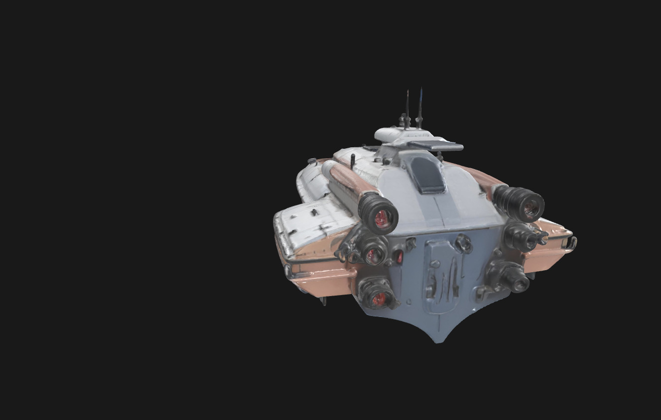 Speedy Nebula Futuristic SciFi Speedboat 3D Model Low-poly 3D model_17