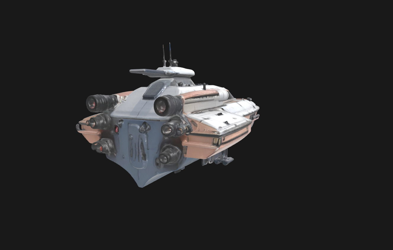 Speedy Nebula Futuristic SciFi Speedboat 3D Model Low-poly 3D model_25