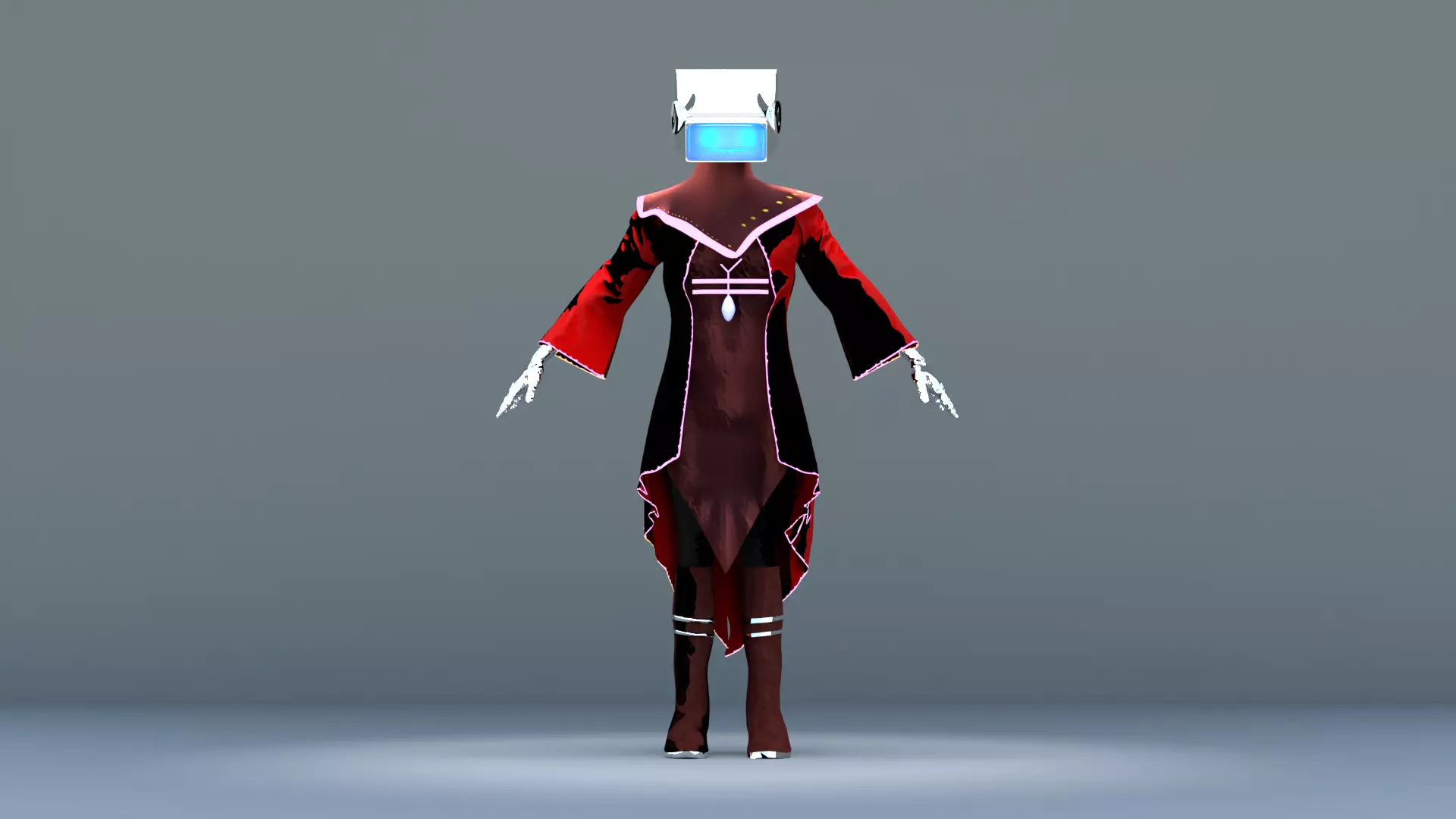 Futuristic Mage Sci-Fi Sorcerer 3D model_0