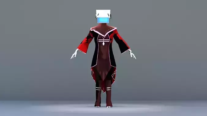 Futuristic Mage  Sci-Fi Sorcerer 3D model
