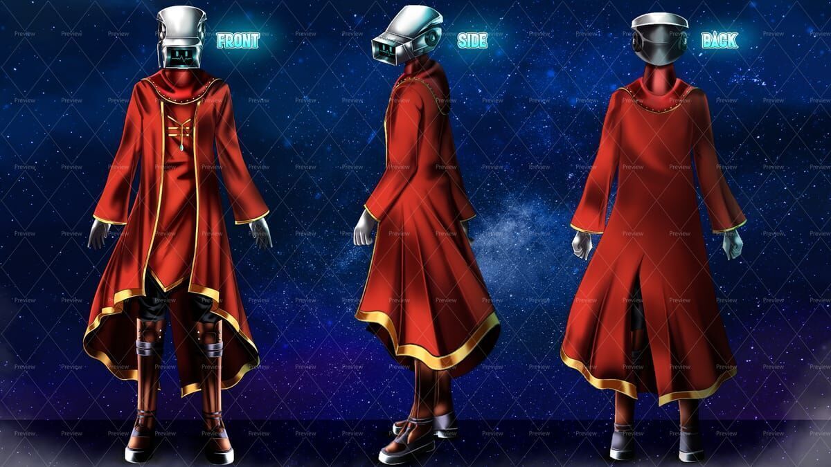 Futuristic Mage Sci-Fi Sorcerer 3D model_1