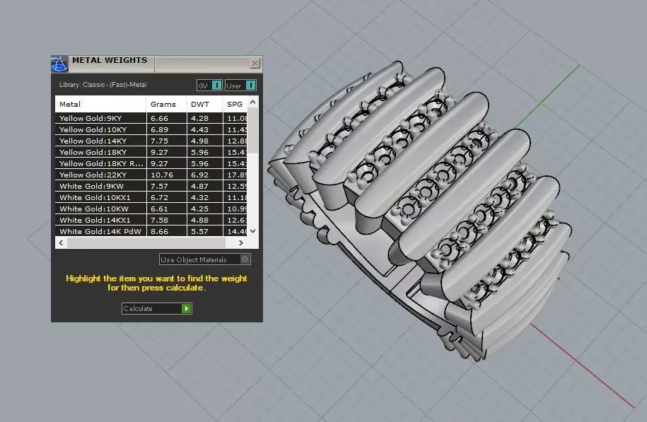  ring gold  3D print model_2