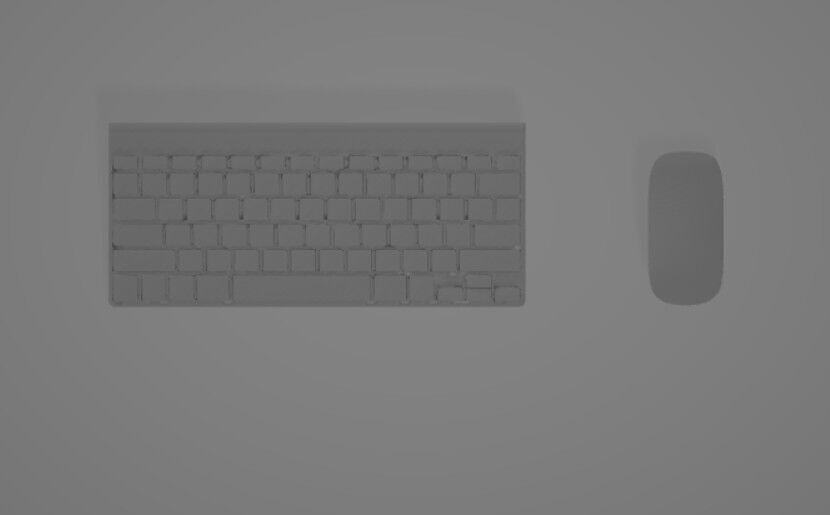Keyboard and Magic Mouse Apple 3D model_6