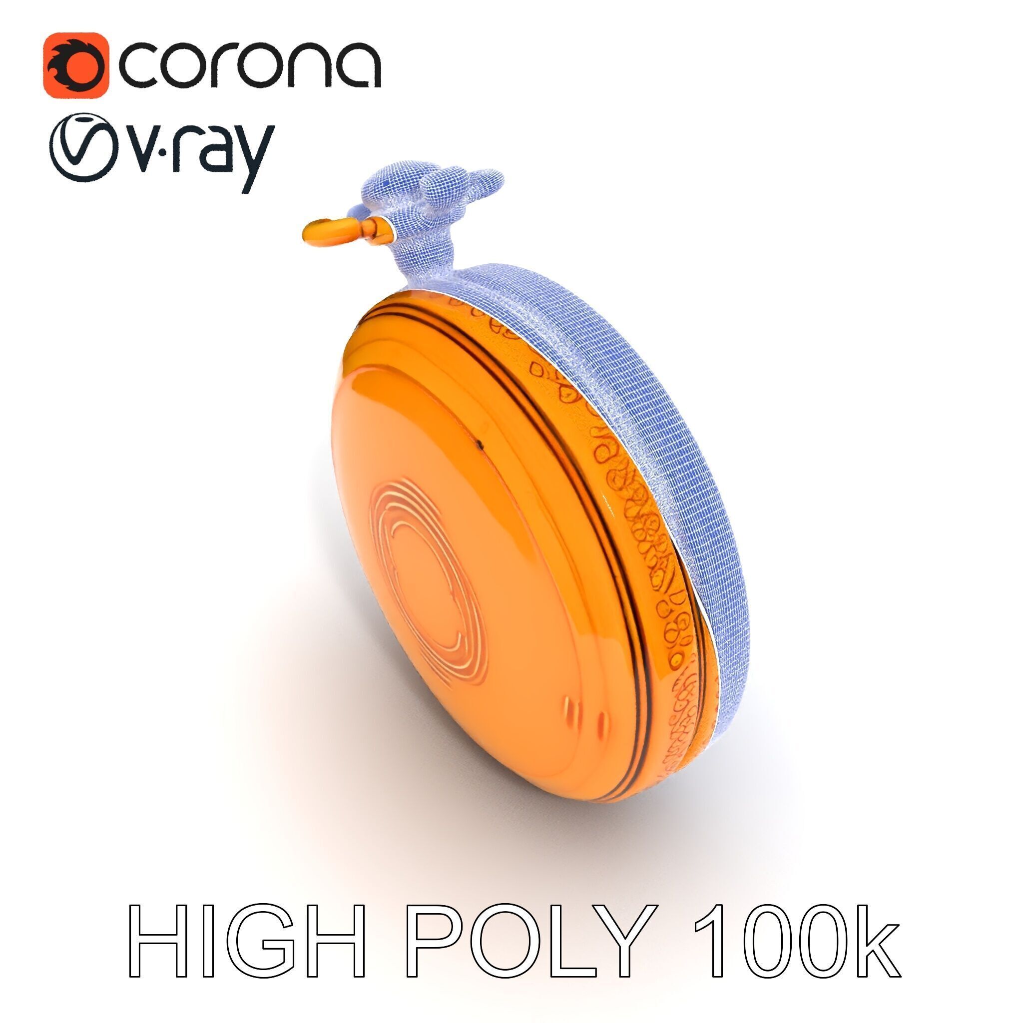 Elegant Gold Pocket Watch D Model Pack Low-poly 3D model_21