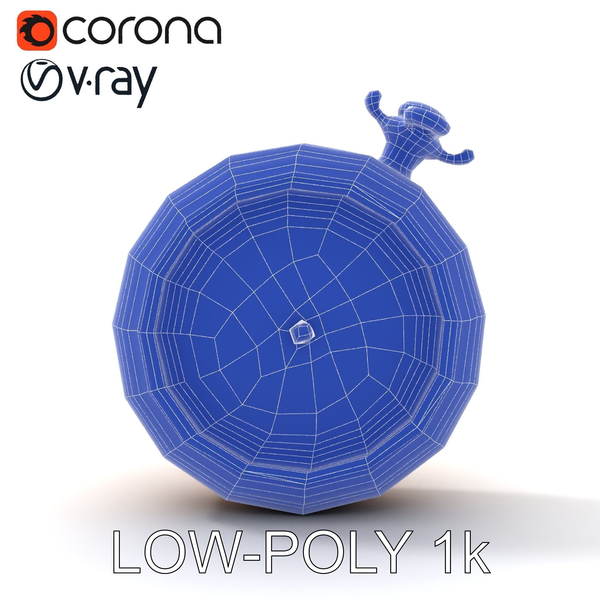 Elegant Gold Pocket Watch D Model Pack Low-poly 3D model_12