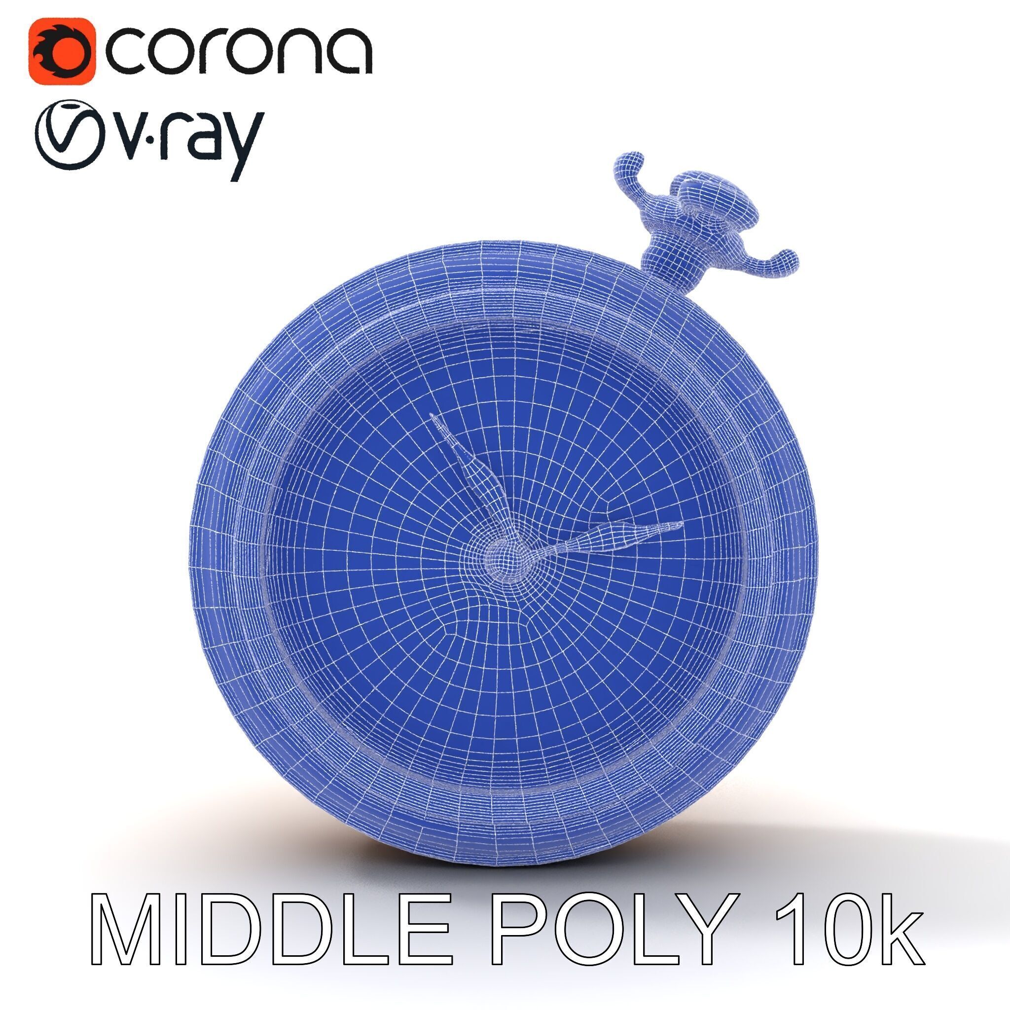 Elegant Gold Pocket Watch D Model Pack Low-poly 3D model_6