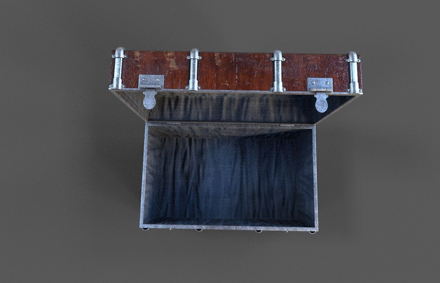 Pack 4 Chest-Storage Box 3D Model Low-poly 3D model_20