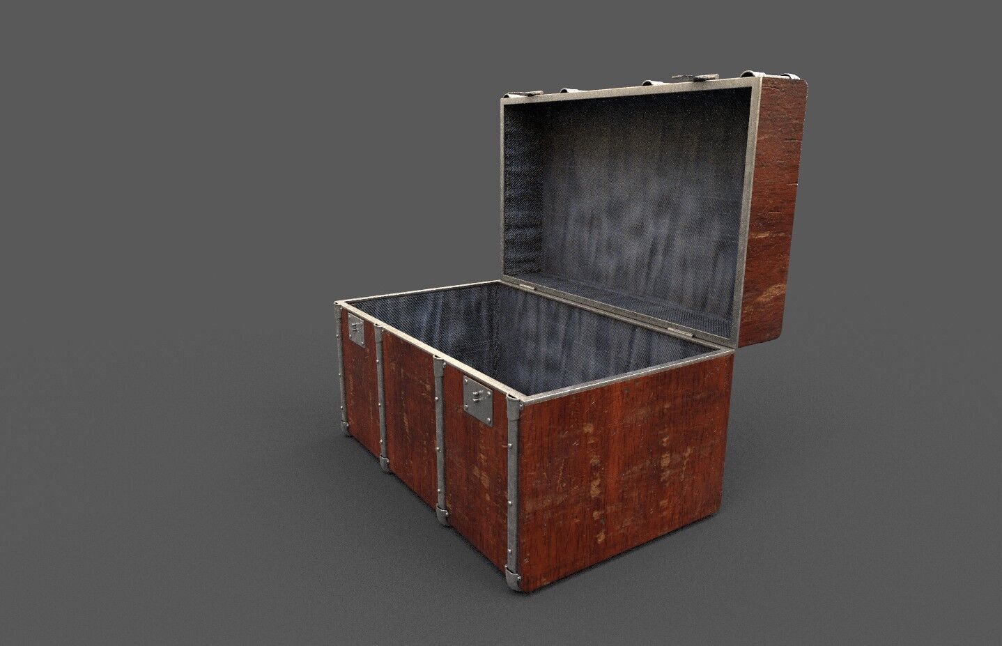 Pack 4 Chest-Storage Box 3D Model Low-poly 3D model_18