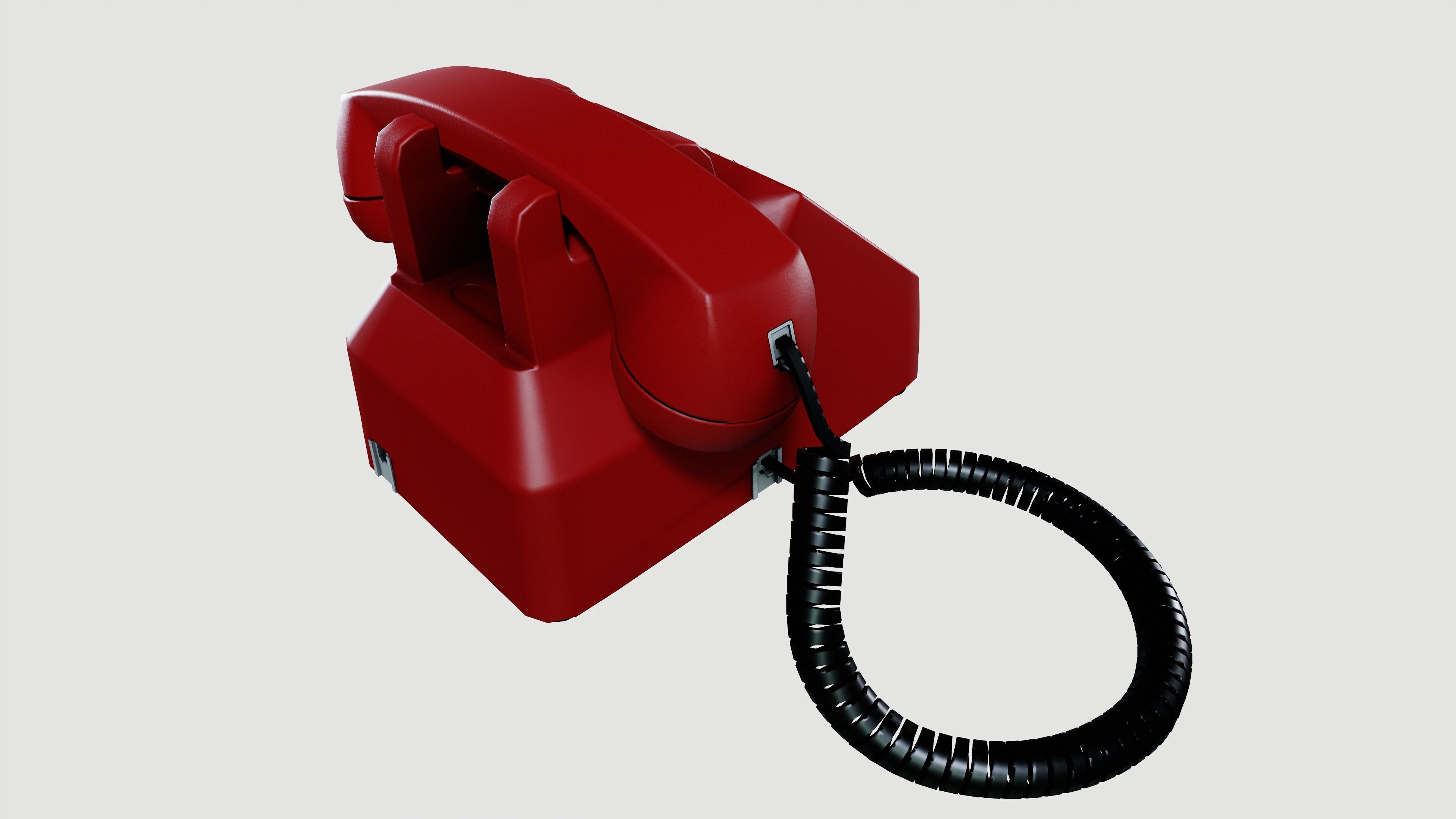 Telephone 3D model_4