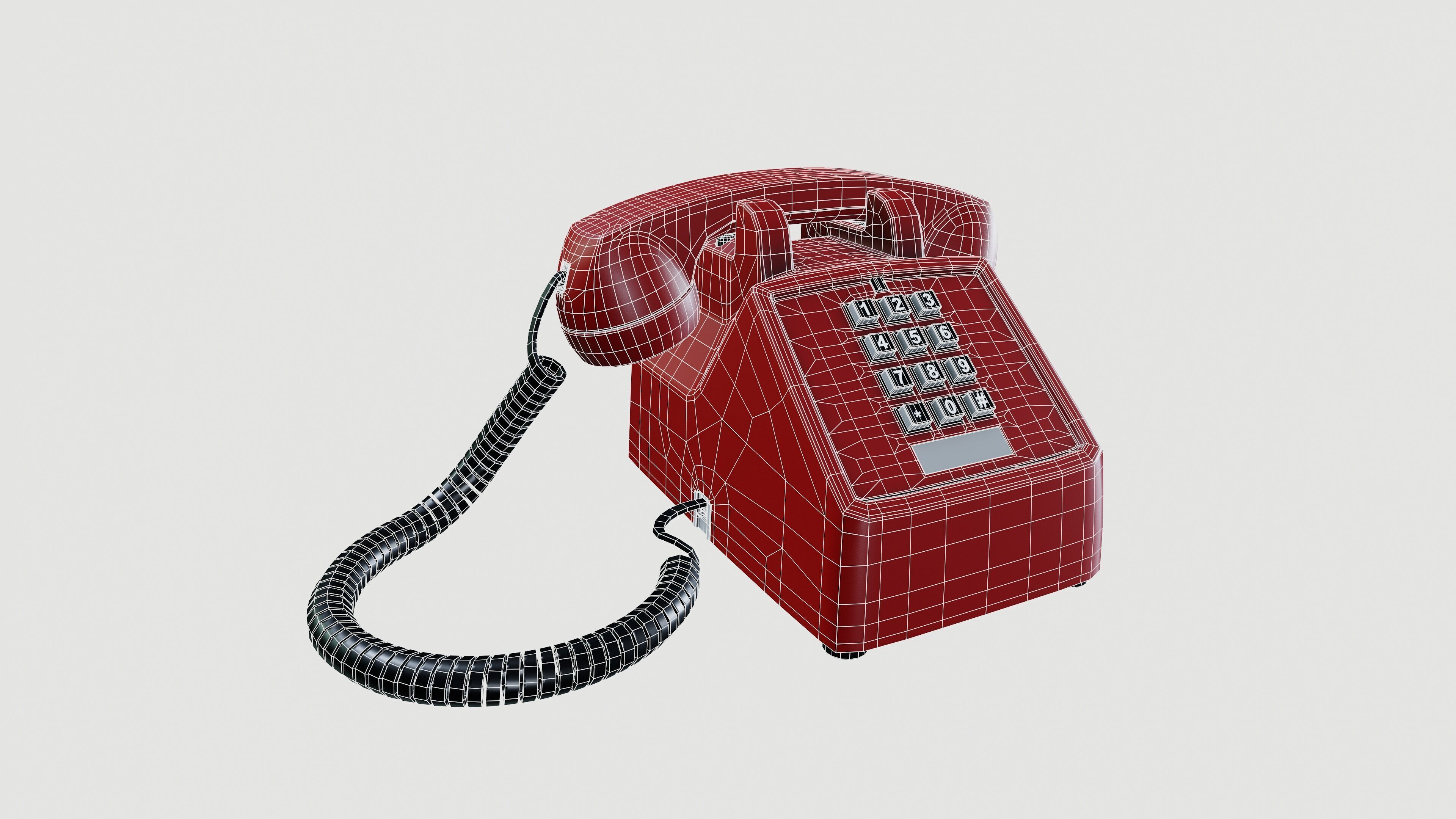 Telephone 3D model_9