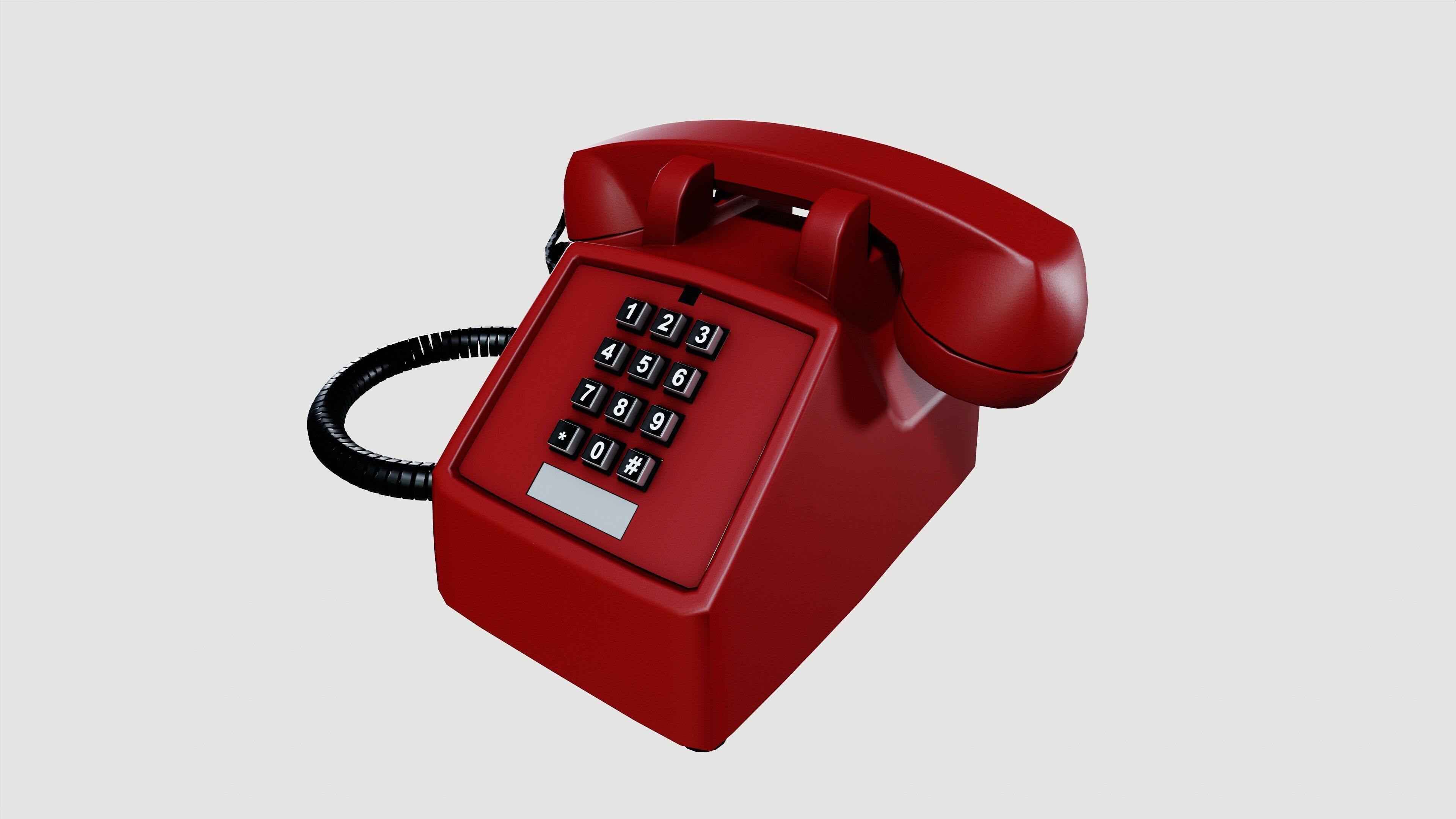 Telephone 3D model_2