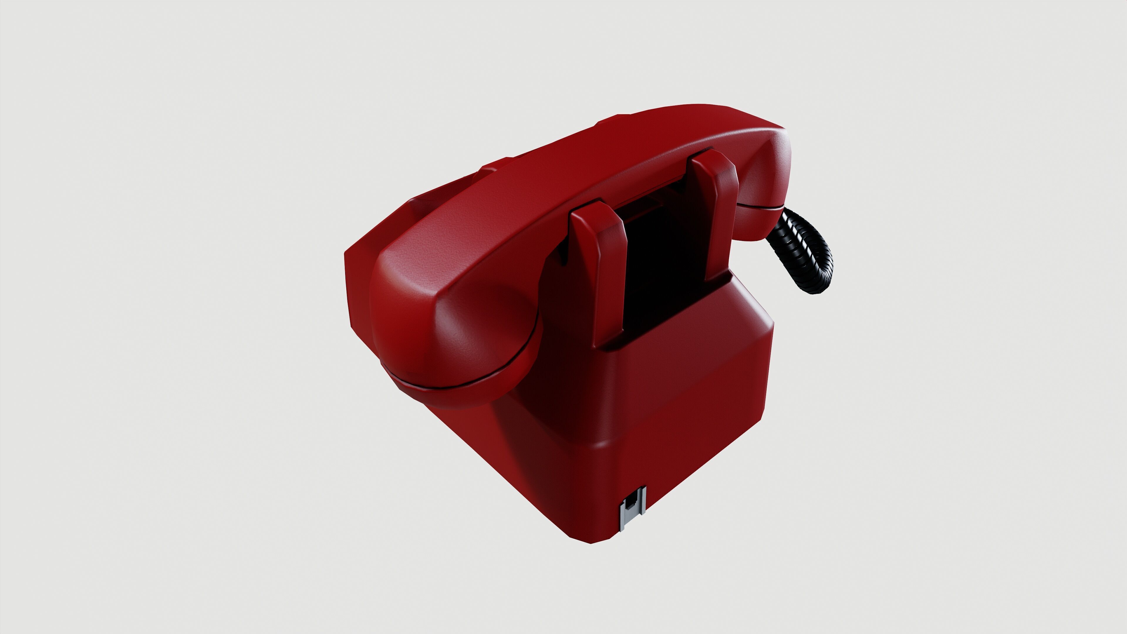 Telephone 3D model_3