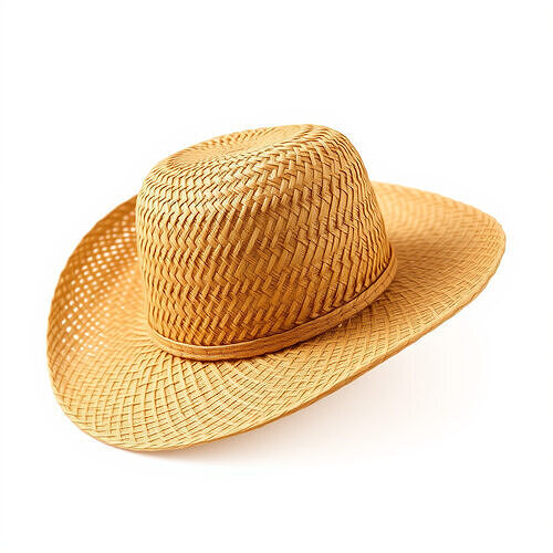 Straw Hat Model Pack with Detailed Weave Design Low-poly 3D model