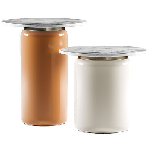 Anthropologie Infinity Glass Side Table 3D model