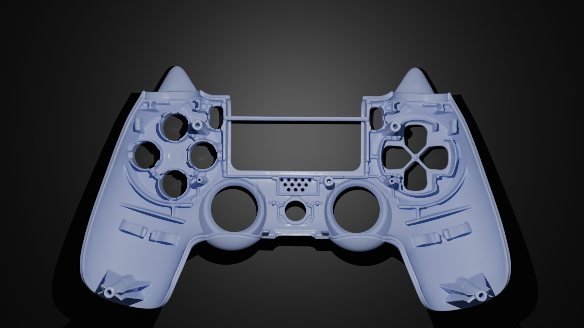 Front shell for Sony Playstation Dualshock 4 gen 2 3D print model_4