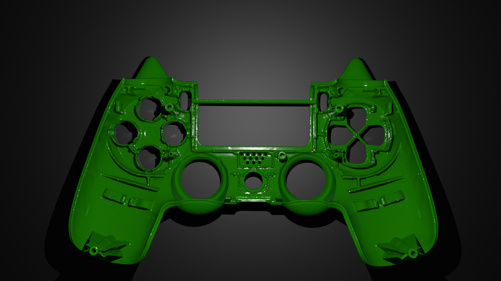 Front shell for Sony Playstation Dualshock 4 gen 2 3D print model_3