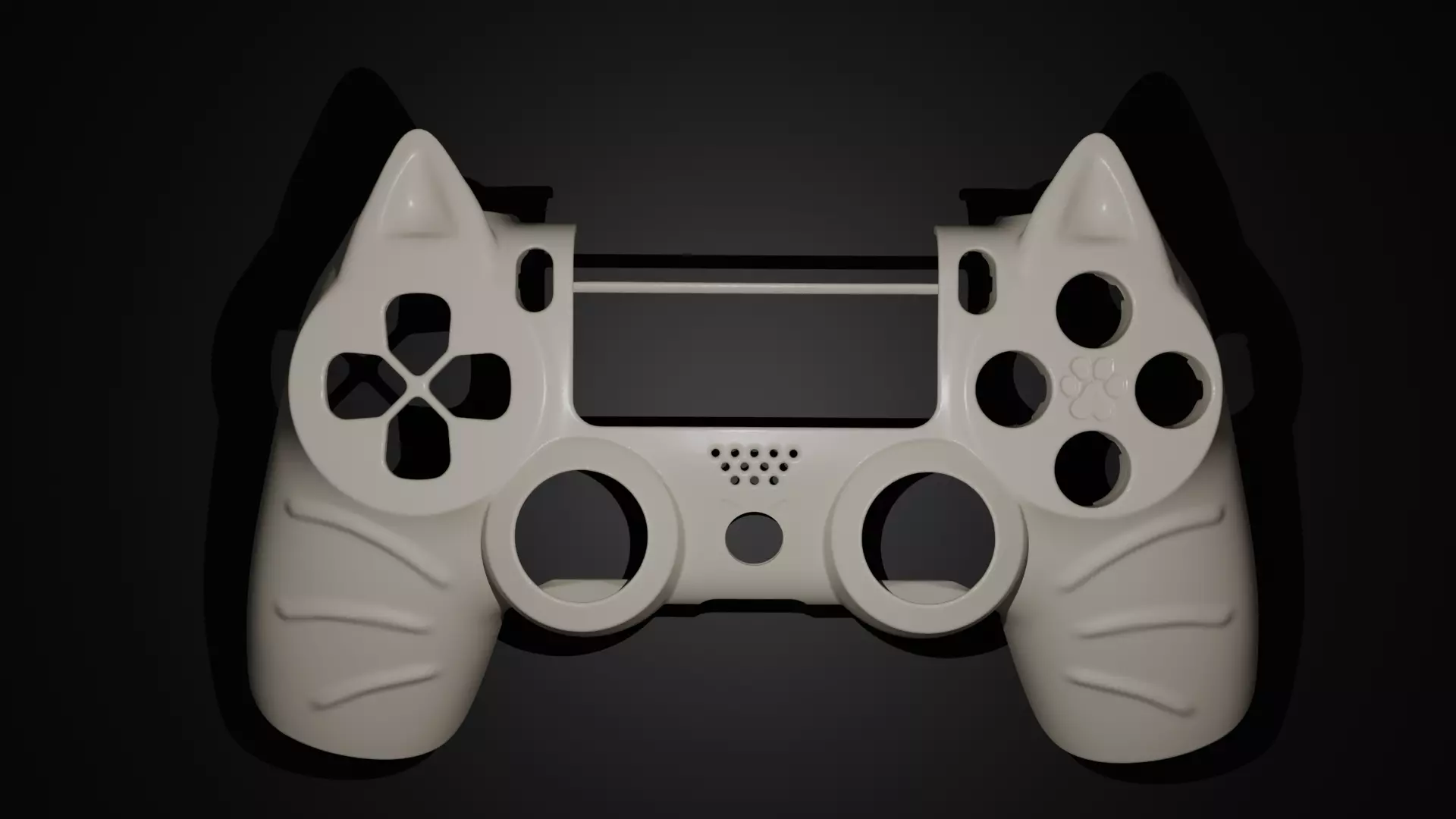 Front shell for Sony Playstation Dualshock 4 gen 2 3D print model_0