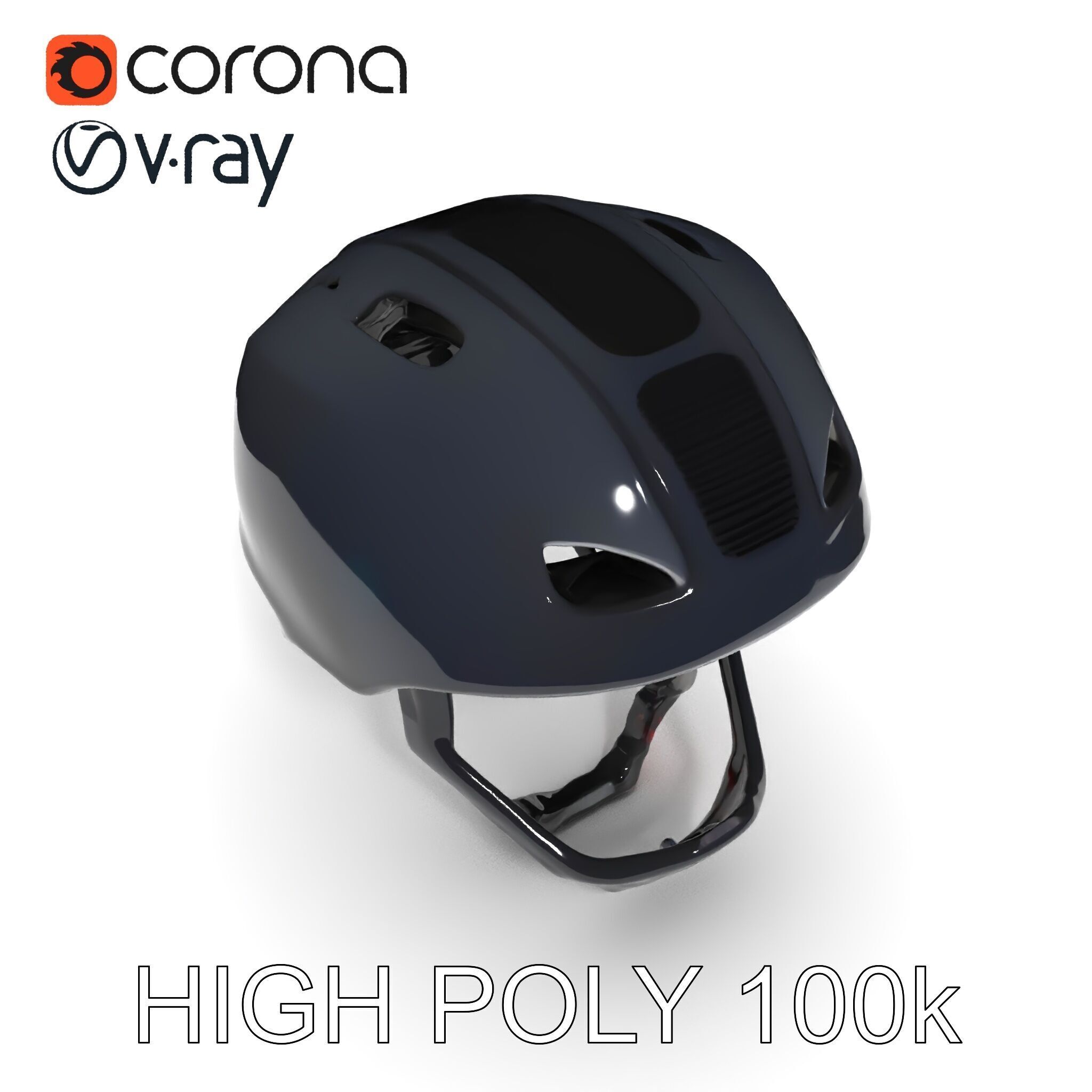 Modern Bicycle Helmet D Model Pack Low-poly 3D model_13