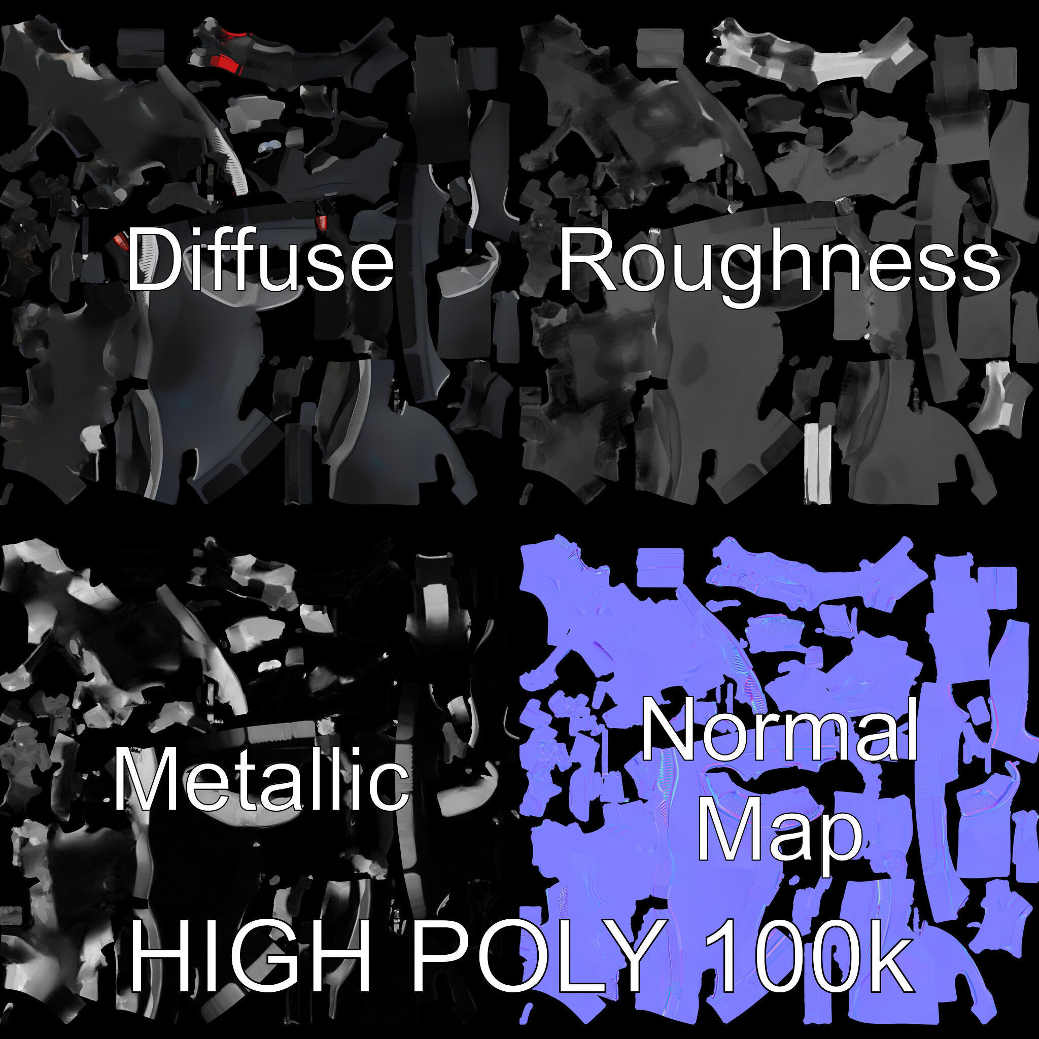 Modern Bicycle Helmet D Model Pack Low-poly 3D model_2