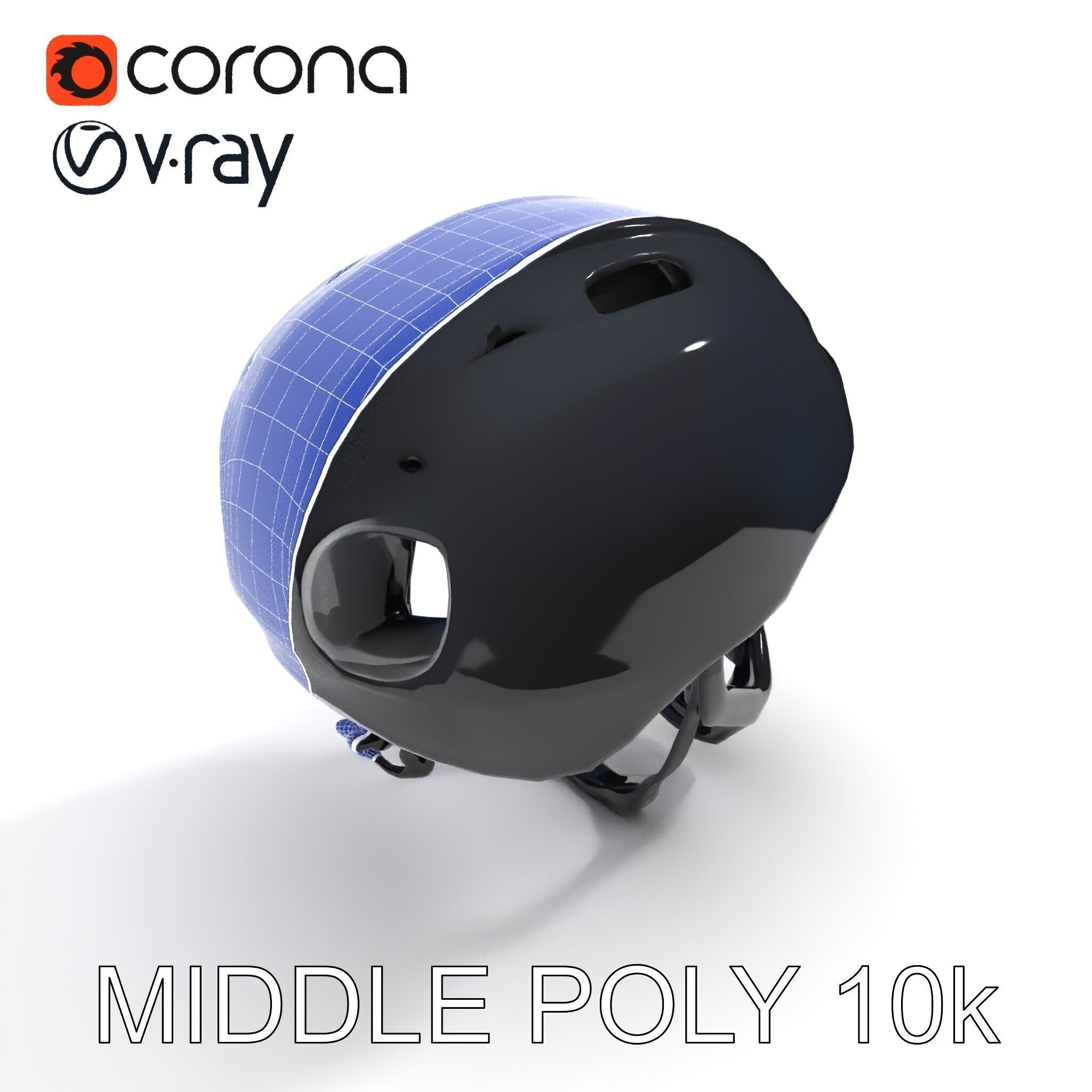 Modern Bicycle Helmet D Model Pack Low-poly 3D model_8