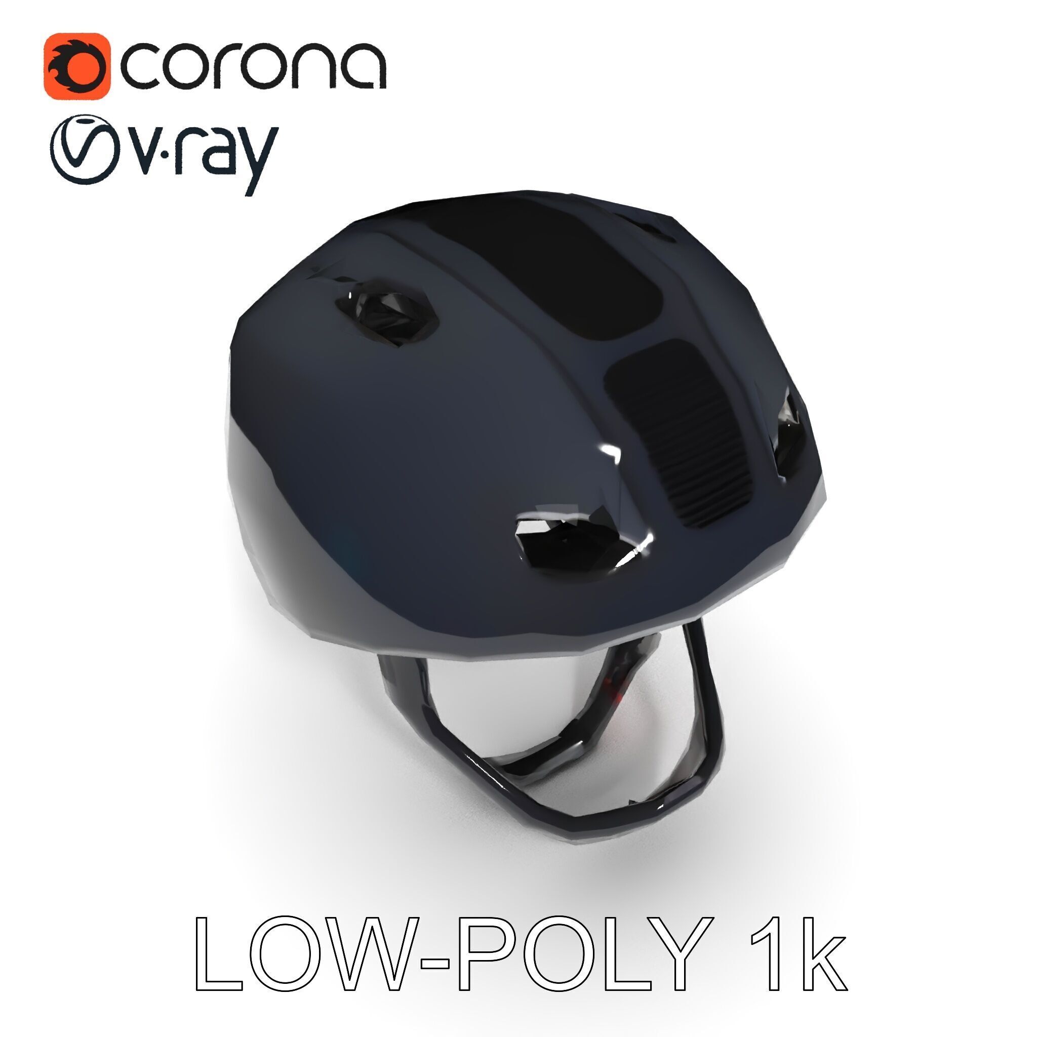 Modern Bicycle Helmet D Model Pack Low-poly 3D model_19