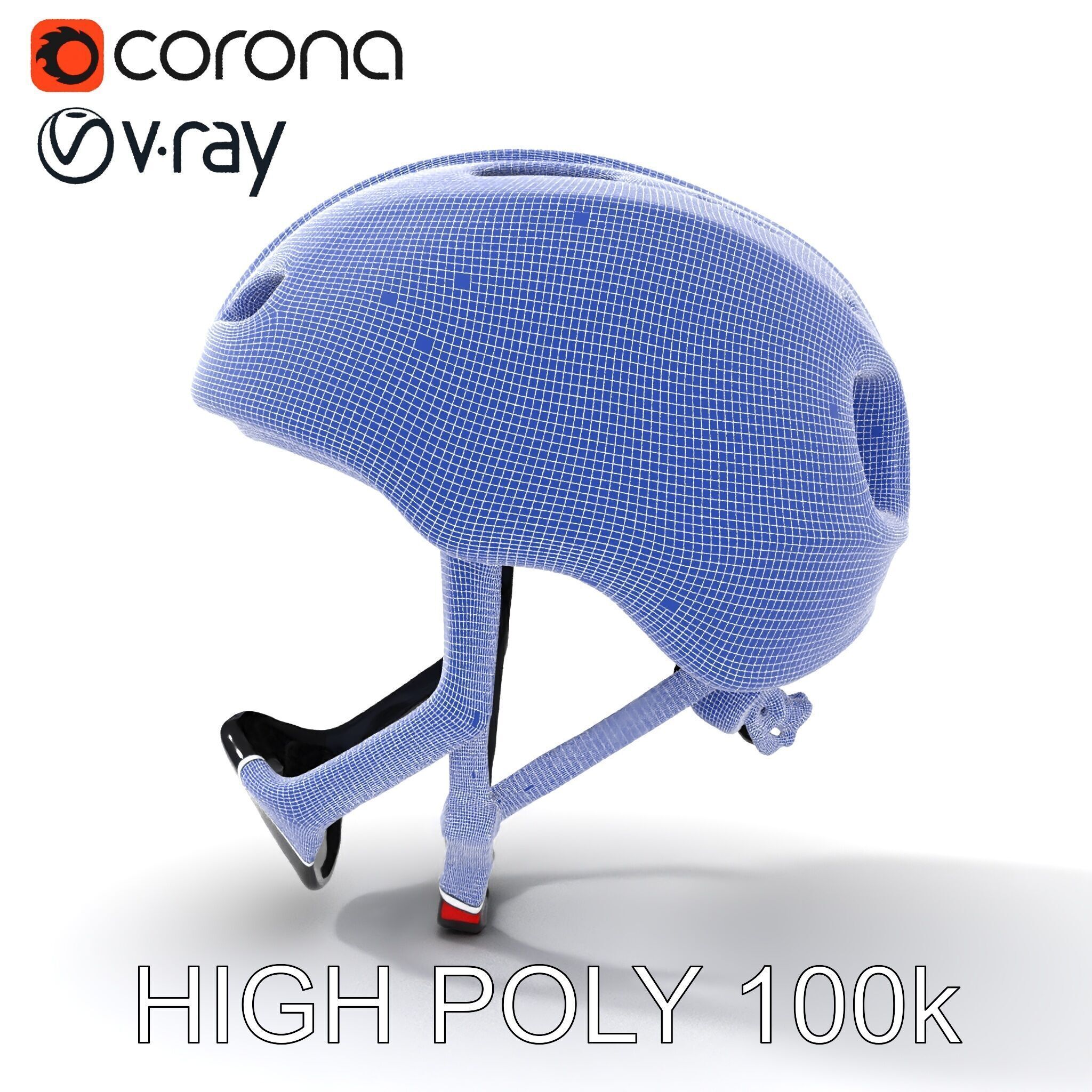 Modern Bicycle Helmet D Model Pack Low-poly 3D model_35