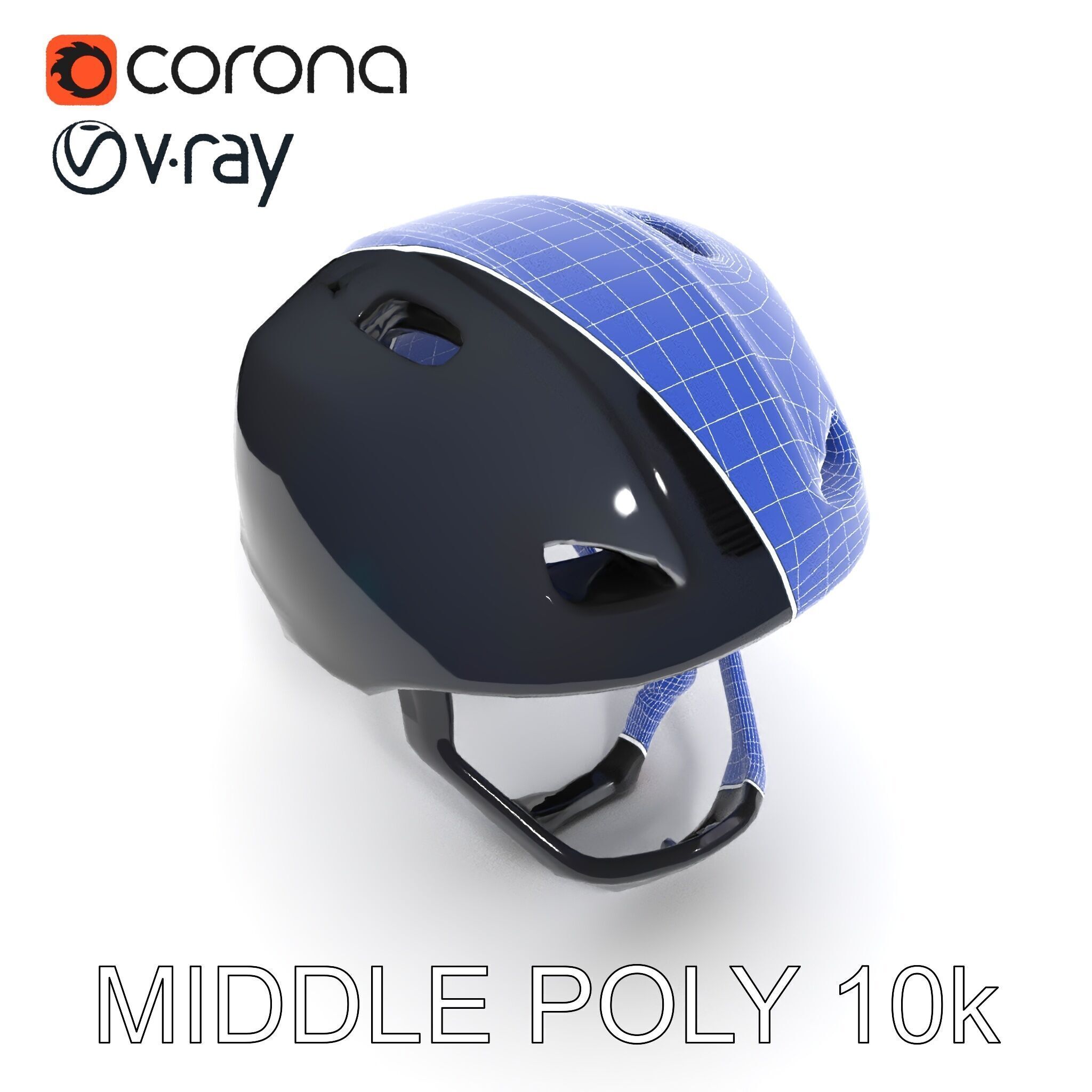 Modern Bicycle Helmet D Model Pack Low-poly 3D model_32