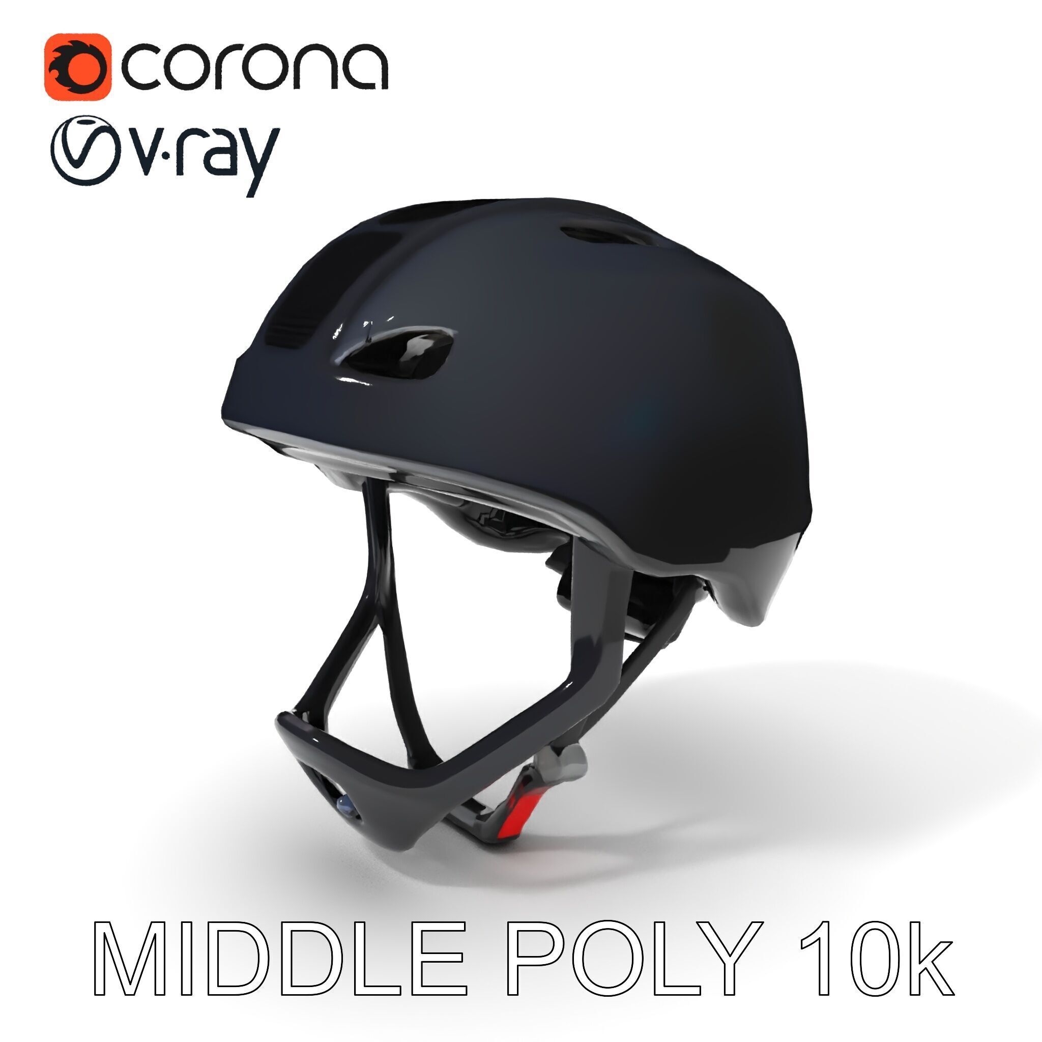 Modern Bicycle Helmet D Model Pack Low-poly 3D model_11
