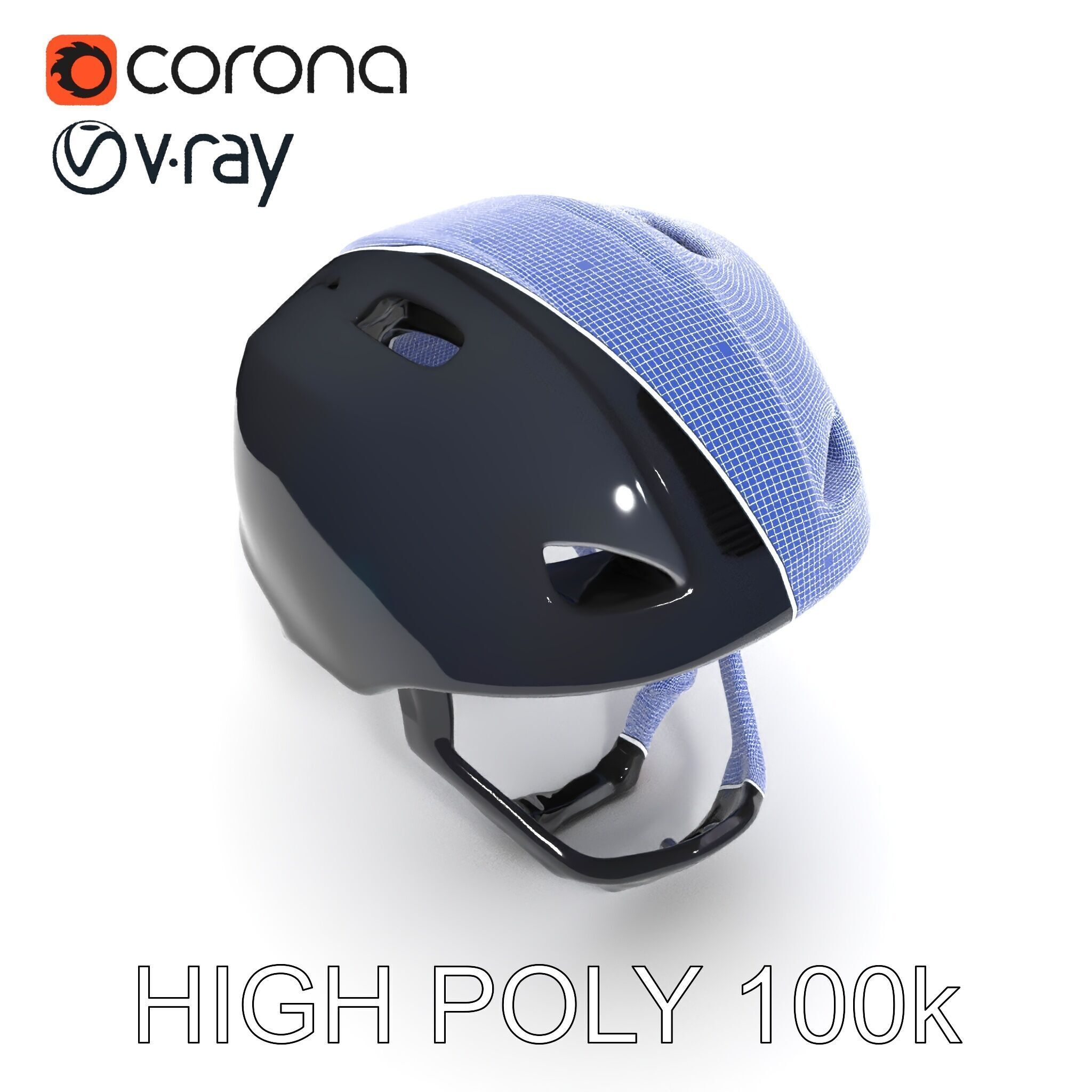 Modern Bicycle Helmet D Model Pack Low-poly 3D model_34
