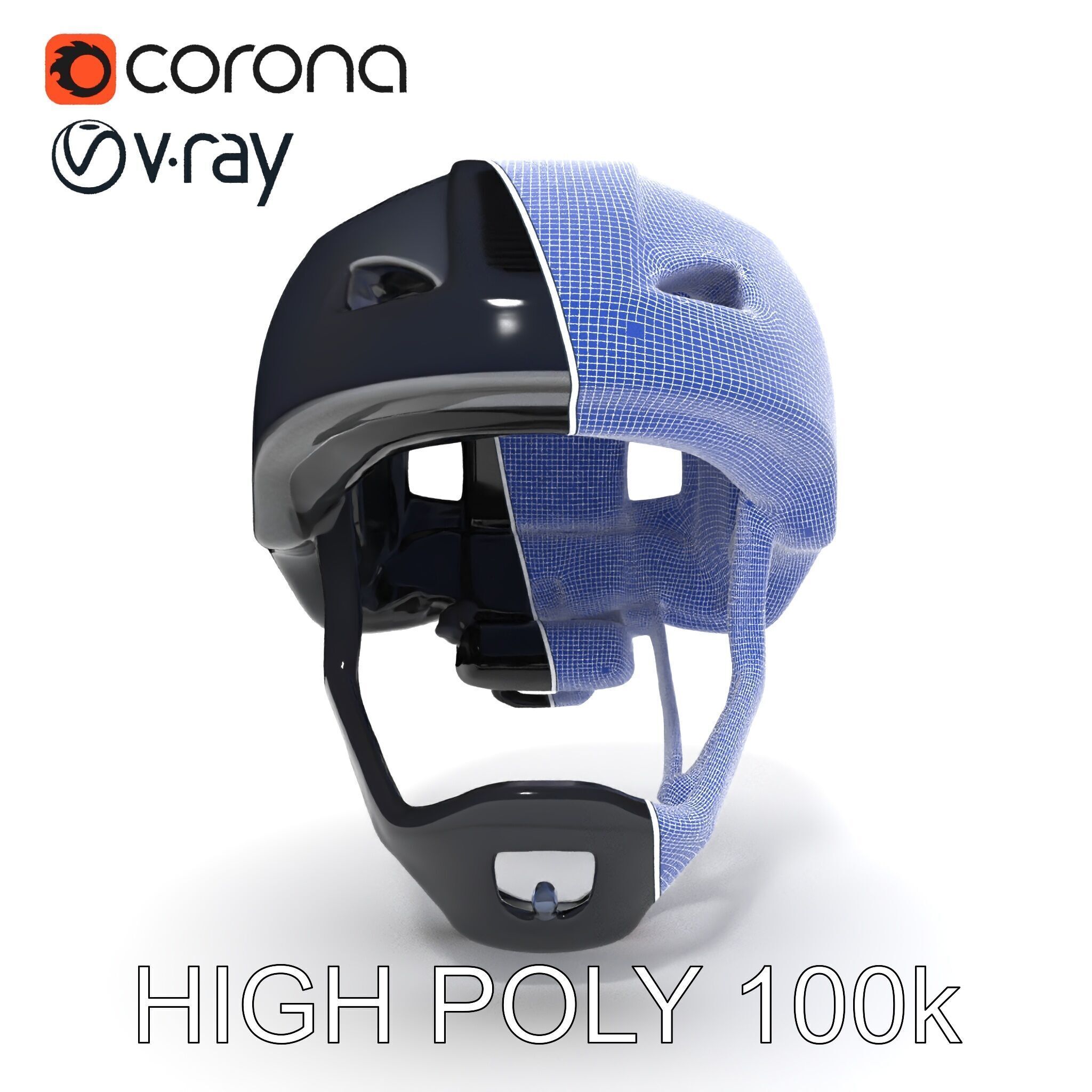 Modern Bicycle Helmet D Model Pack Low-poly 3D model_20