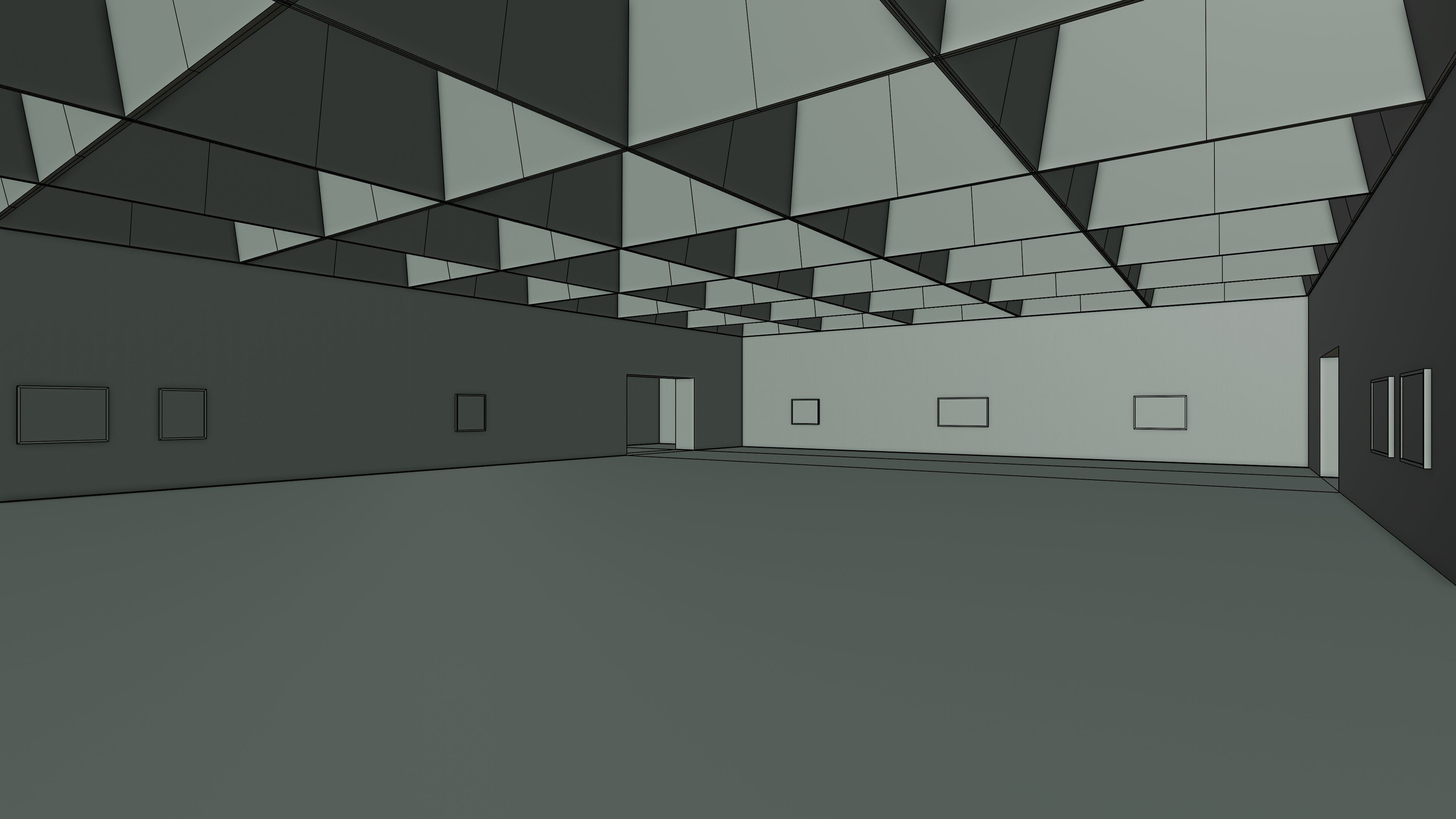 Art Museum Gallery Interior 49 Low-poly 3D model_11