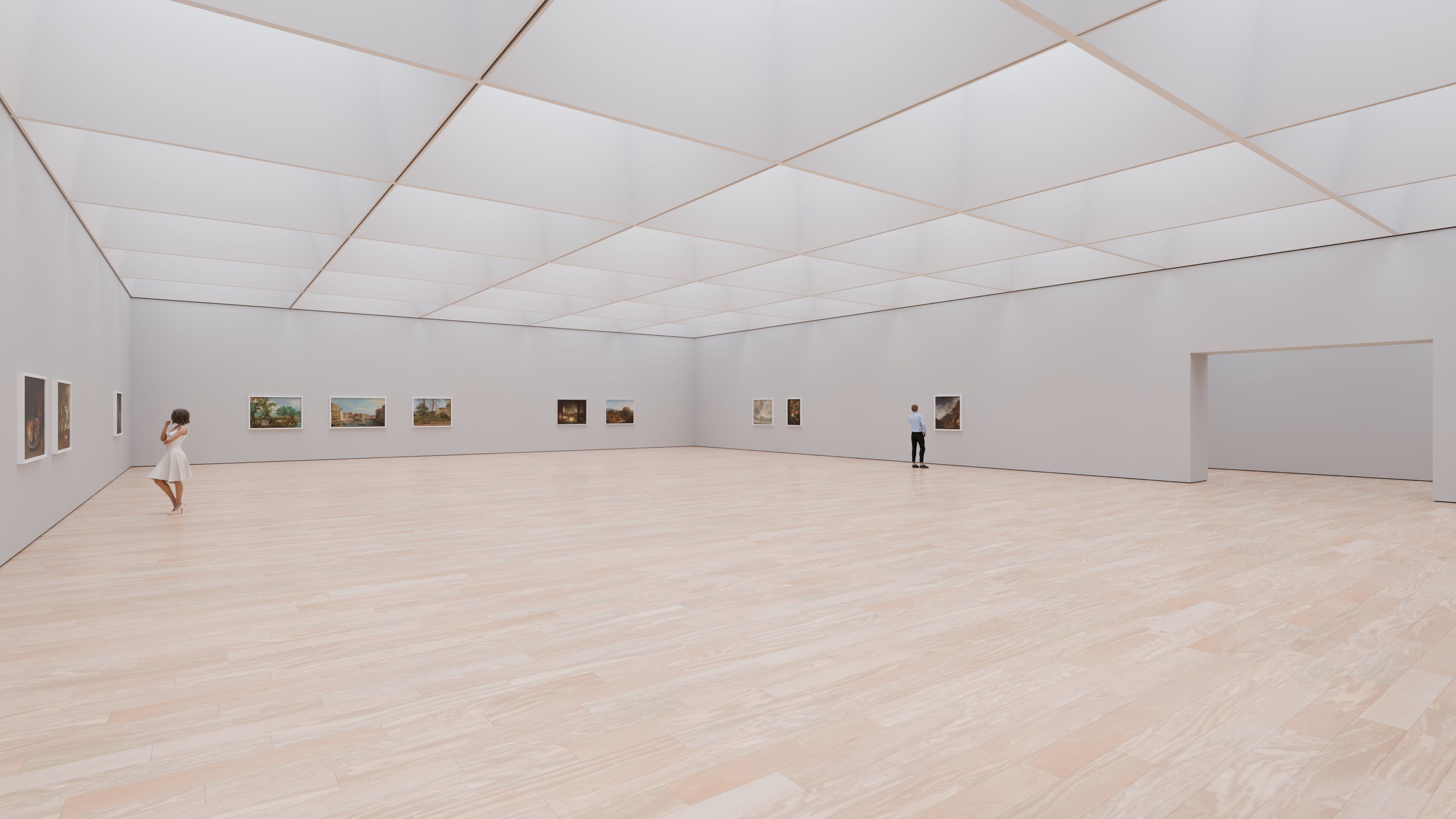 Art Museum Gallery Interior 49 Low-poly 3D model_2