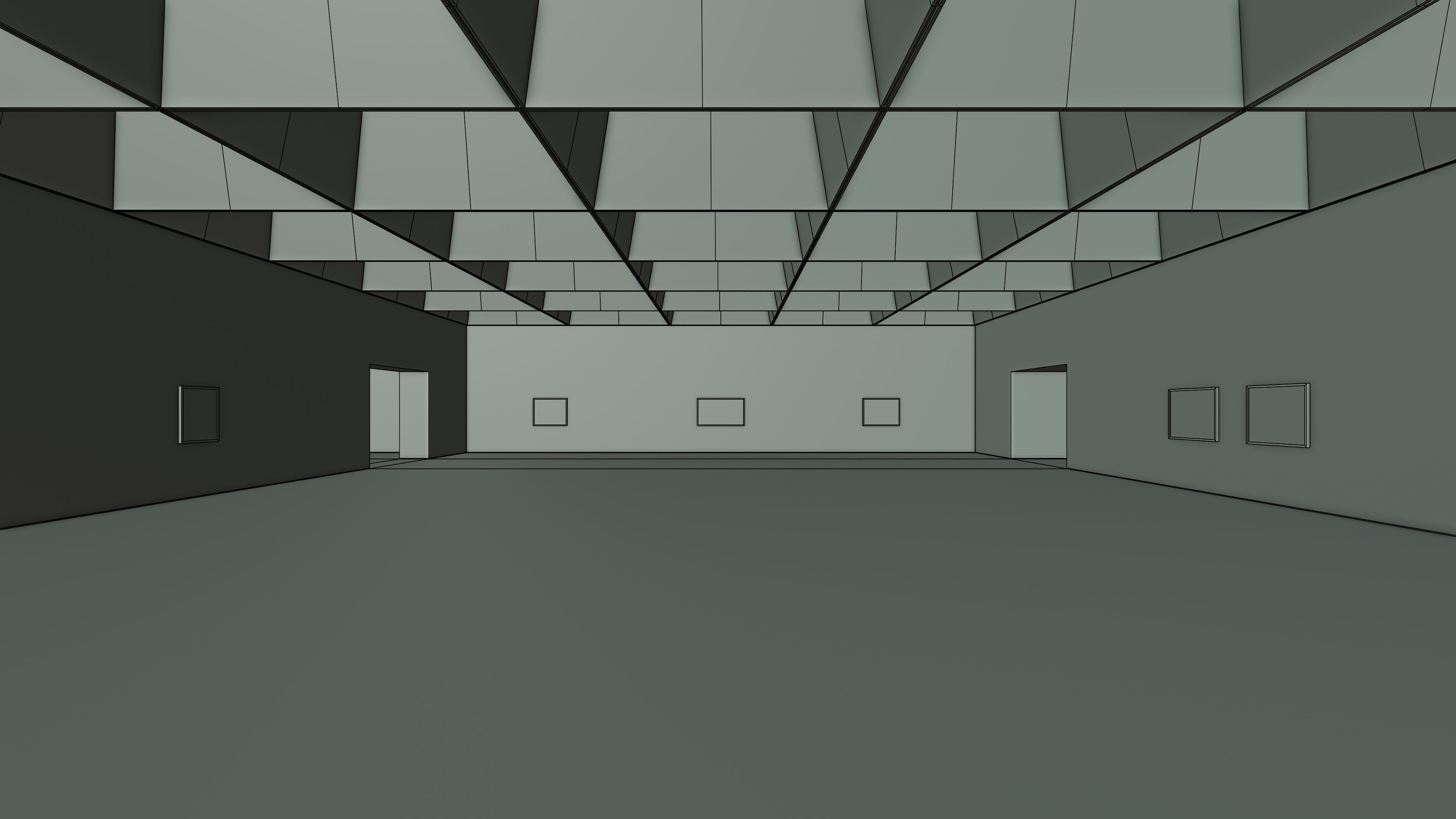 Art Museum Gallery Interior 49 Low-poly 3D model_10
